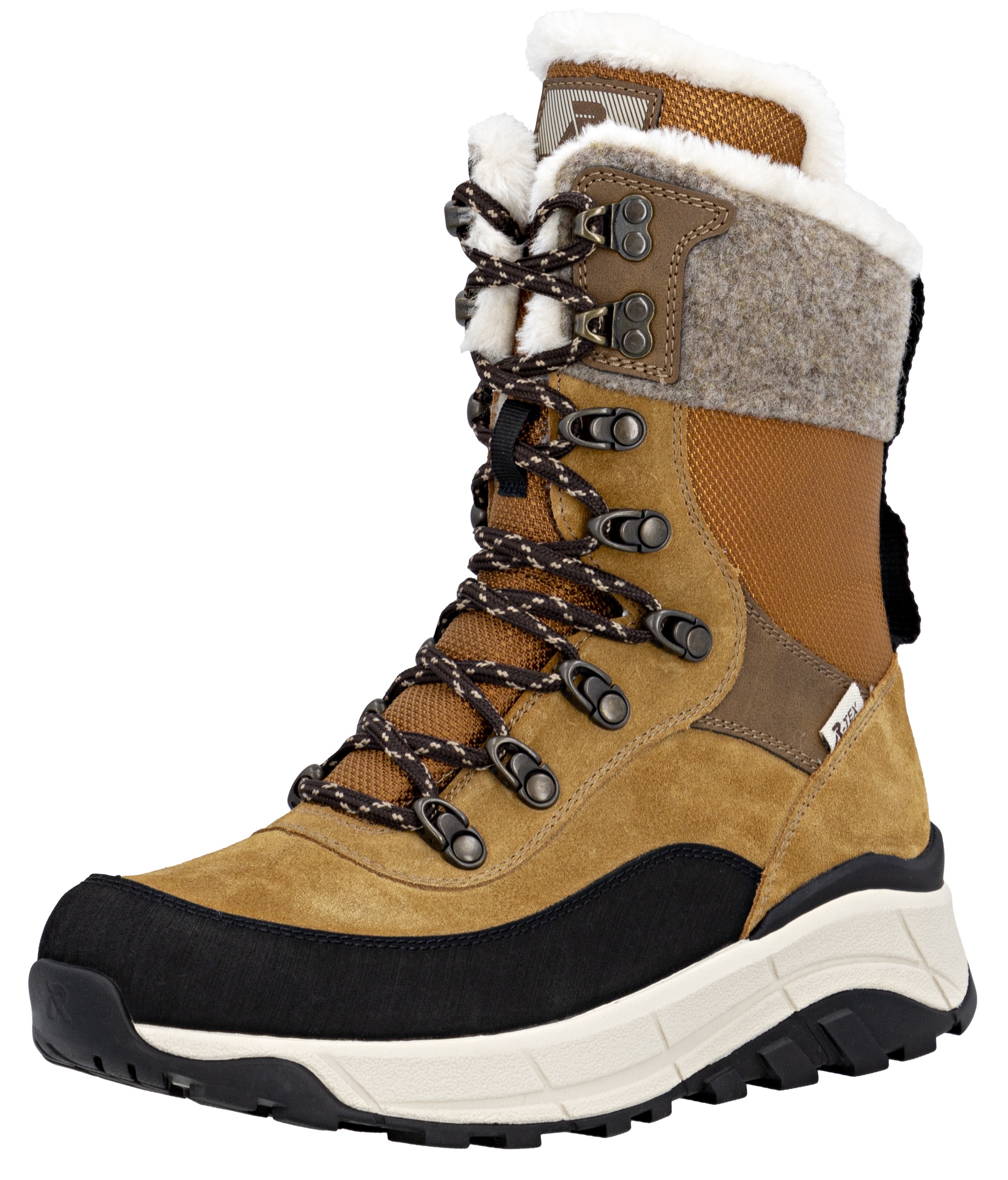 RIEKER Sport Winterboots , Schneeboots, Outdoorstiefelette, TEX Ausstattung, Fiber Grip Sohle