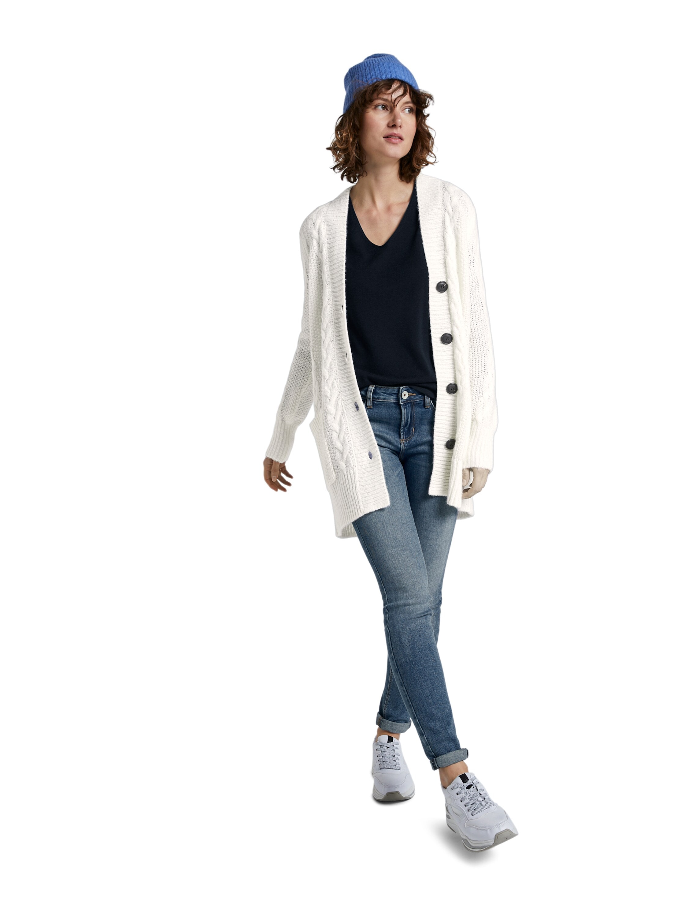 TOM TAILOR V-Ausschnitt-Pullover, mit V-Ausschnitt