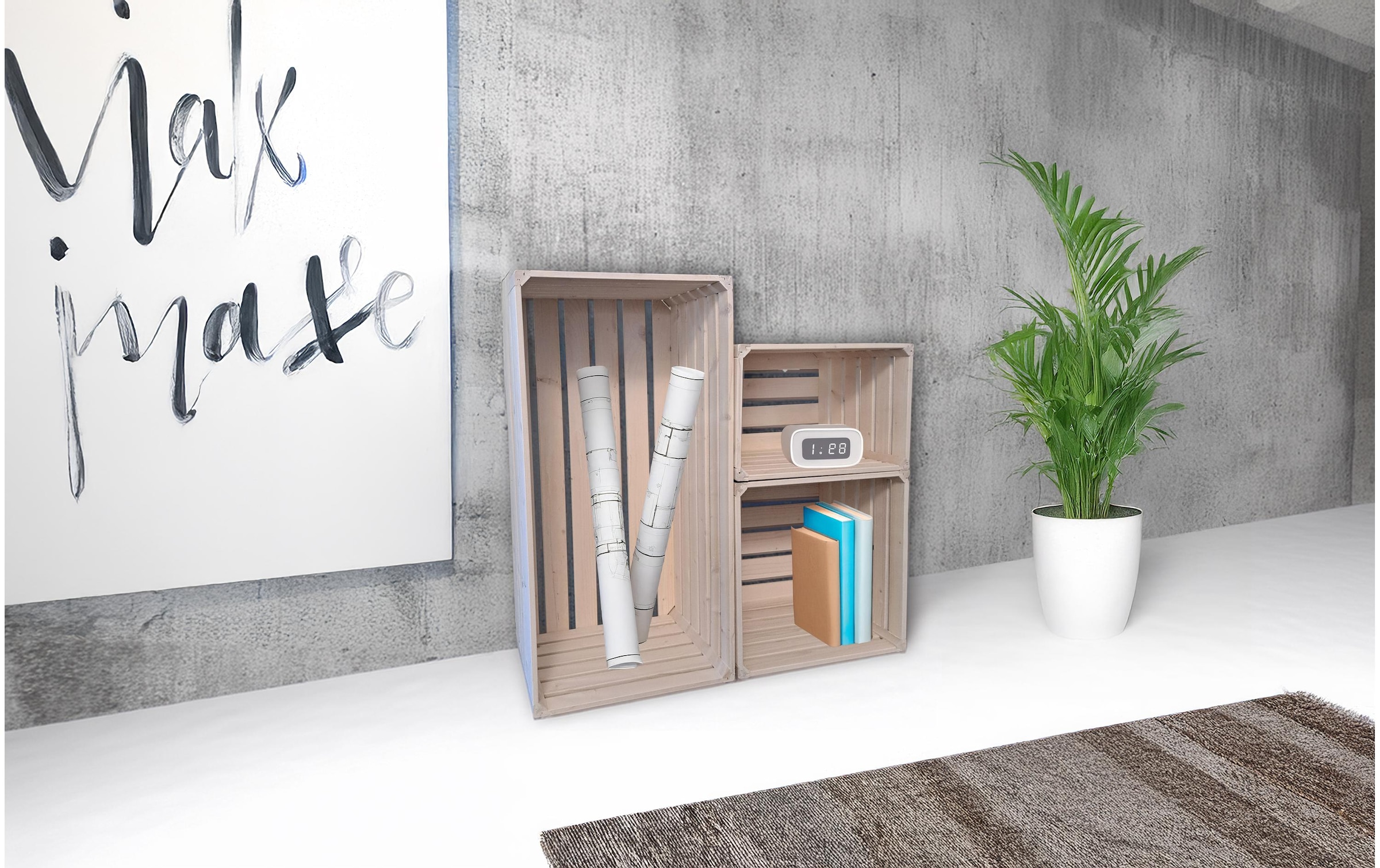 Holz Zollhaus Regal »Holzharasse 35 x 35 x 32 cm«