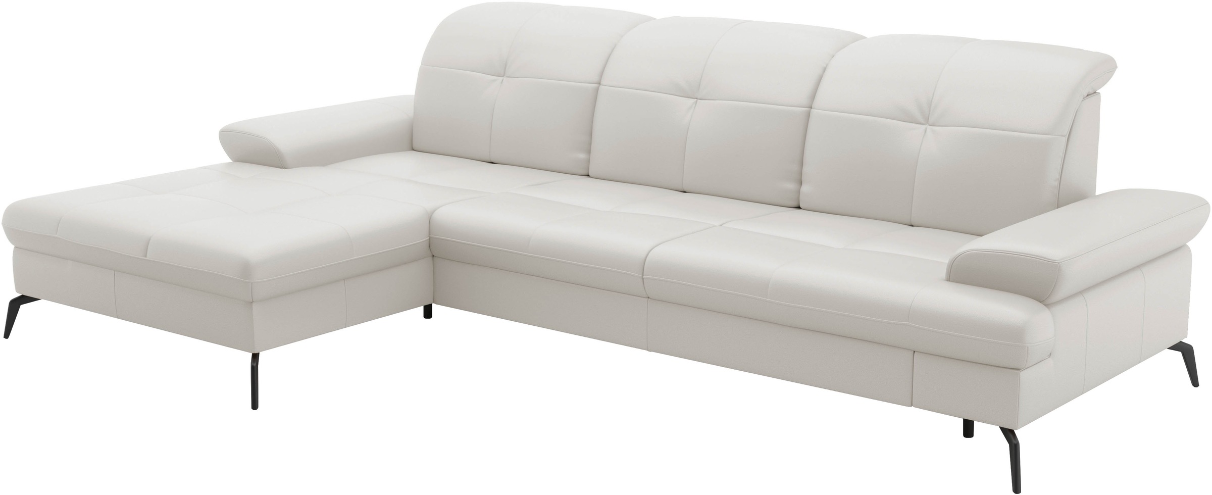 sit&more Ecksofa »Amica, L-Form, inkl. Sitztiefenverstellung & Armteilverstellung«, wahlweise mit Bettfunktion, Bettkasten und Kopfteilverstellung