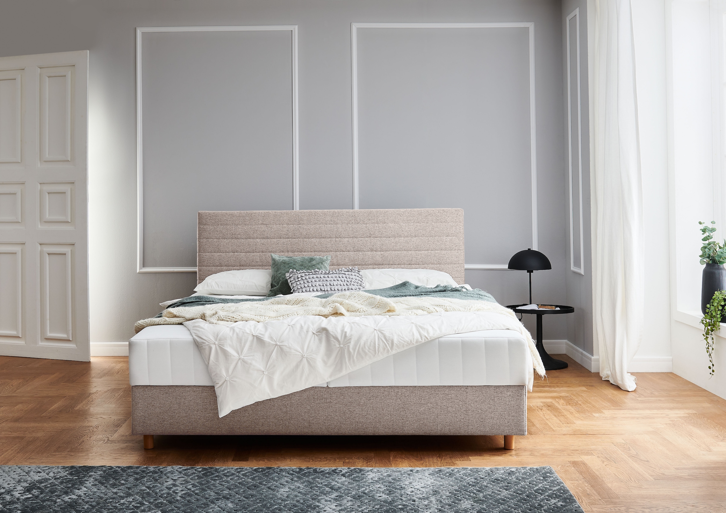 ATLANTIC home collection Stauraumbett "Josie" mit Taschen-Federkernmatratze und Bettkasten