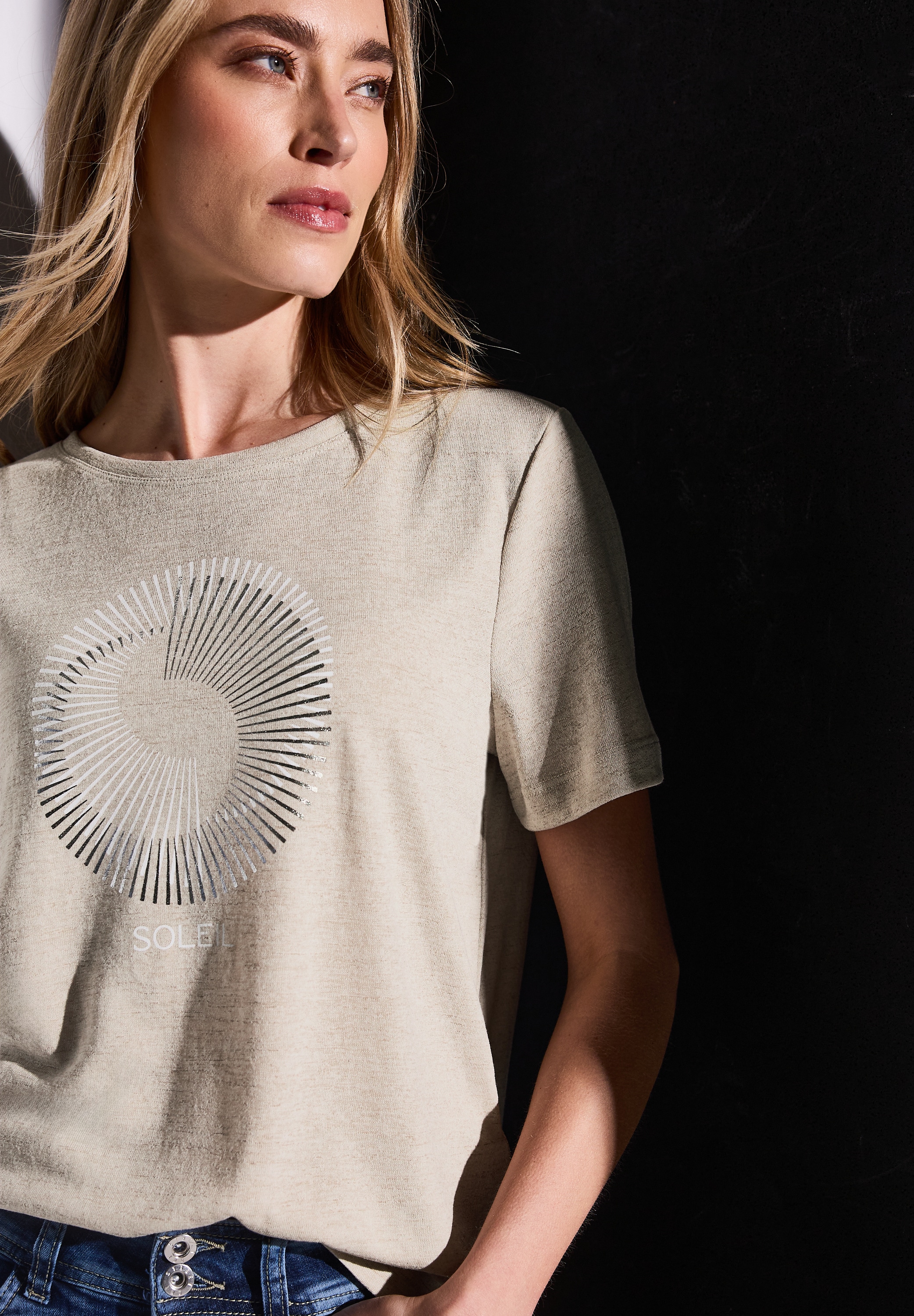 STREET ONE T-Shirt, mit Folien-Print