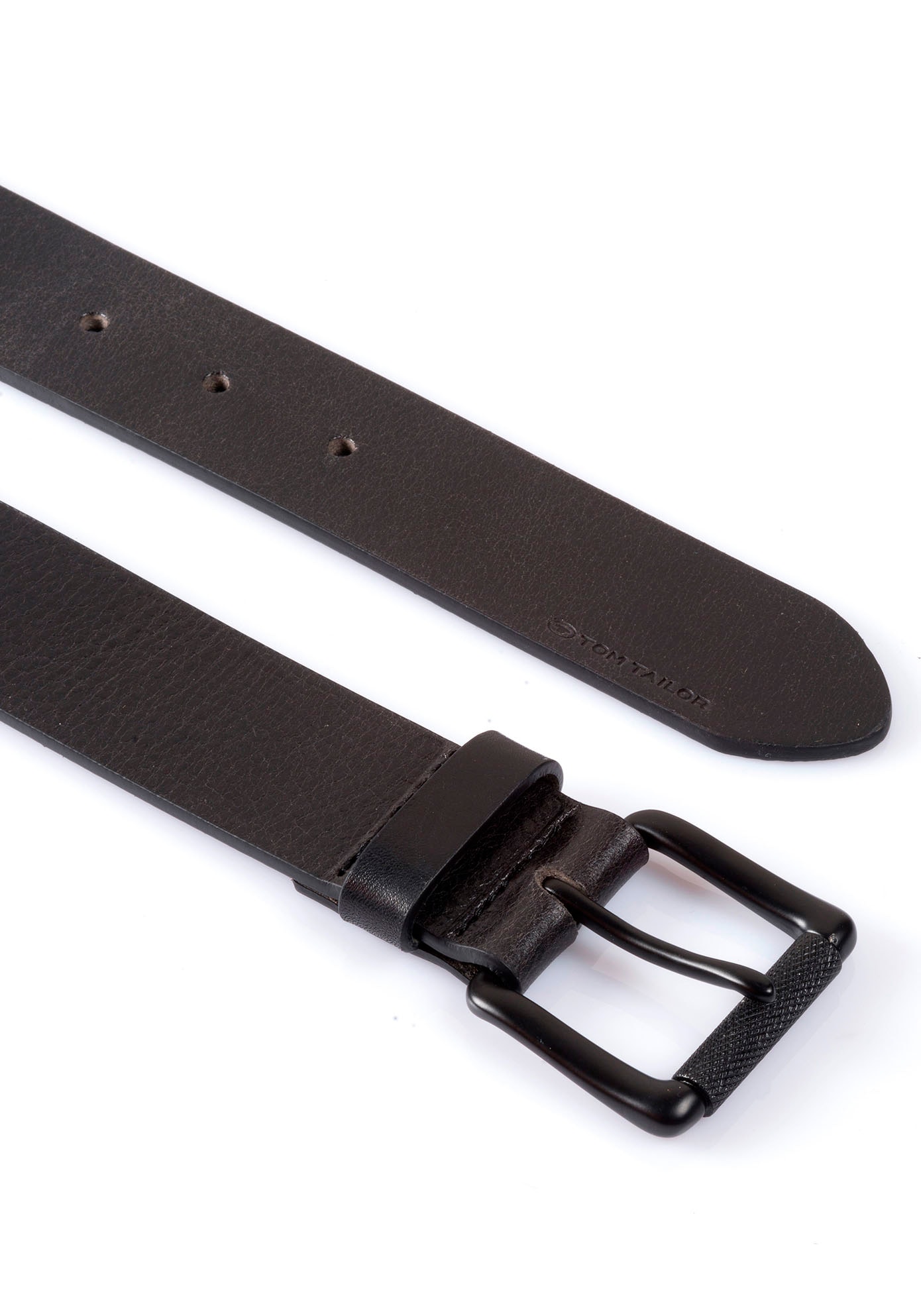 TOM TAILOR Ledergürtel »TTJASPER«, 3,5 cm breiter Herrengürtel, ideal zu Jeans bis Gr. 120