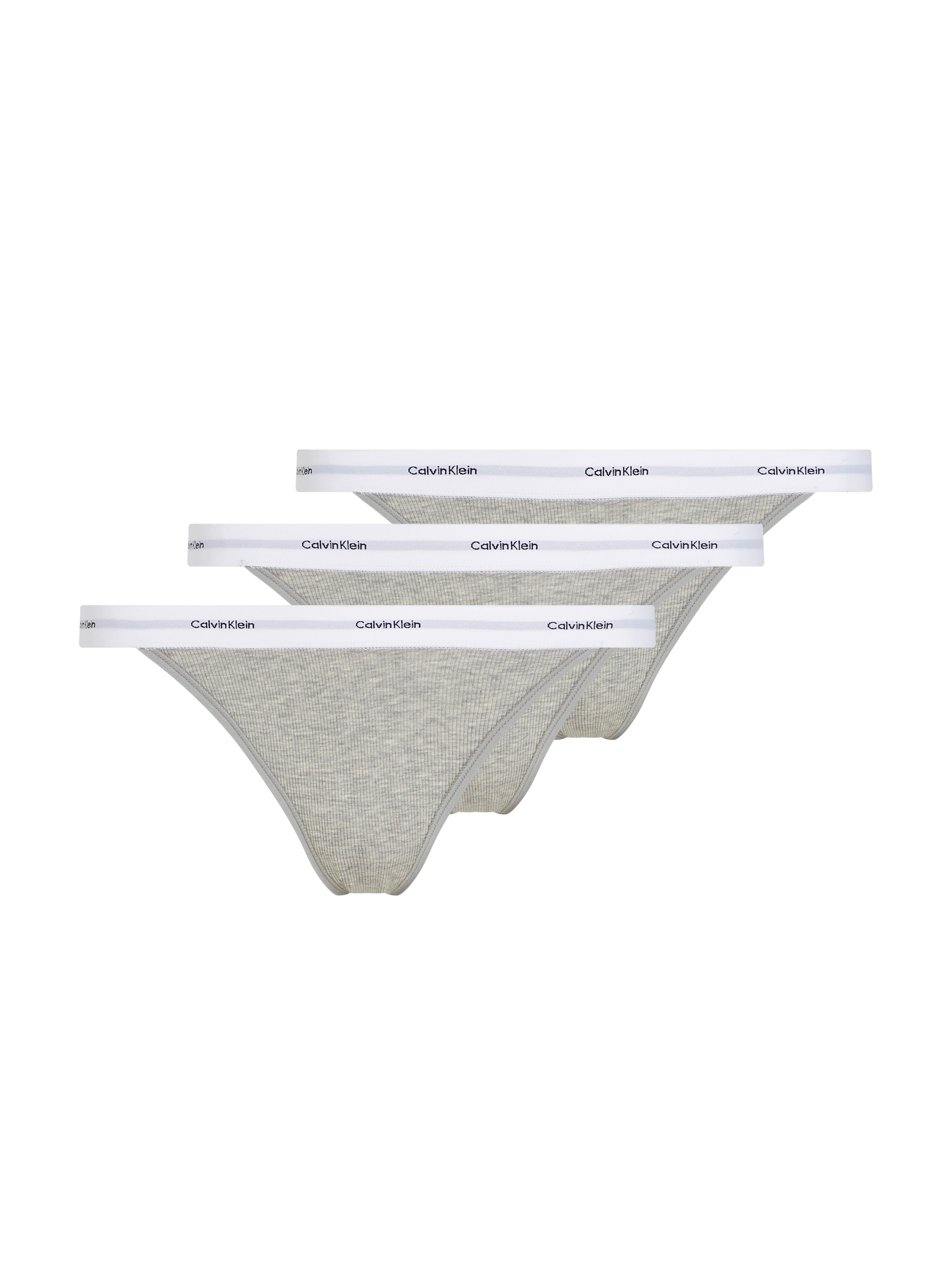Calvin Klein Underwear Slip »STRING BIKINI 3PK« Packung, 3er-Pack, 3 Stk. mit Rippenstruktur