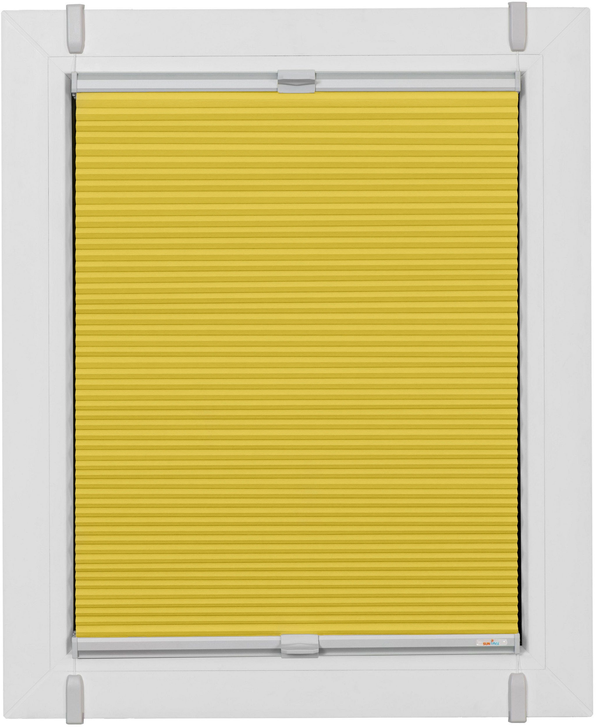 sunlines Plissee "Start-up Style Honeycomb" verdunkelnd energiesparend ohne Bohren verspannt verspannt mit Simply-Fix Klemmträger, Wabenplissee, nach Mass