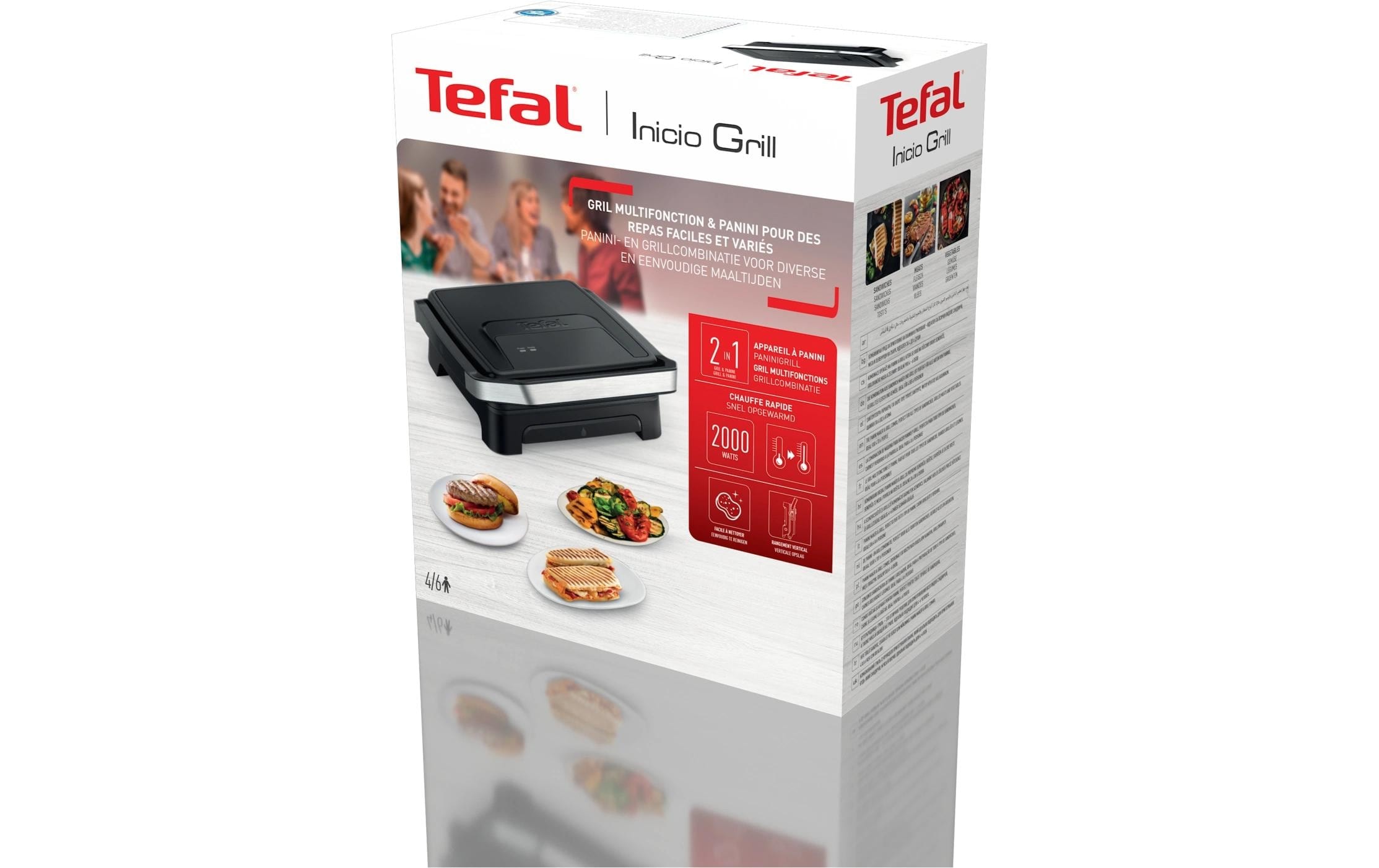 Tefal Kontaktgrill »Inicio Classic GC2718 2000 W«, 2000 W