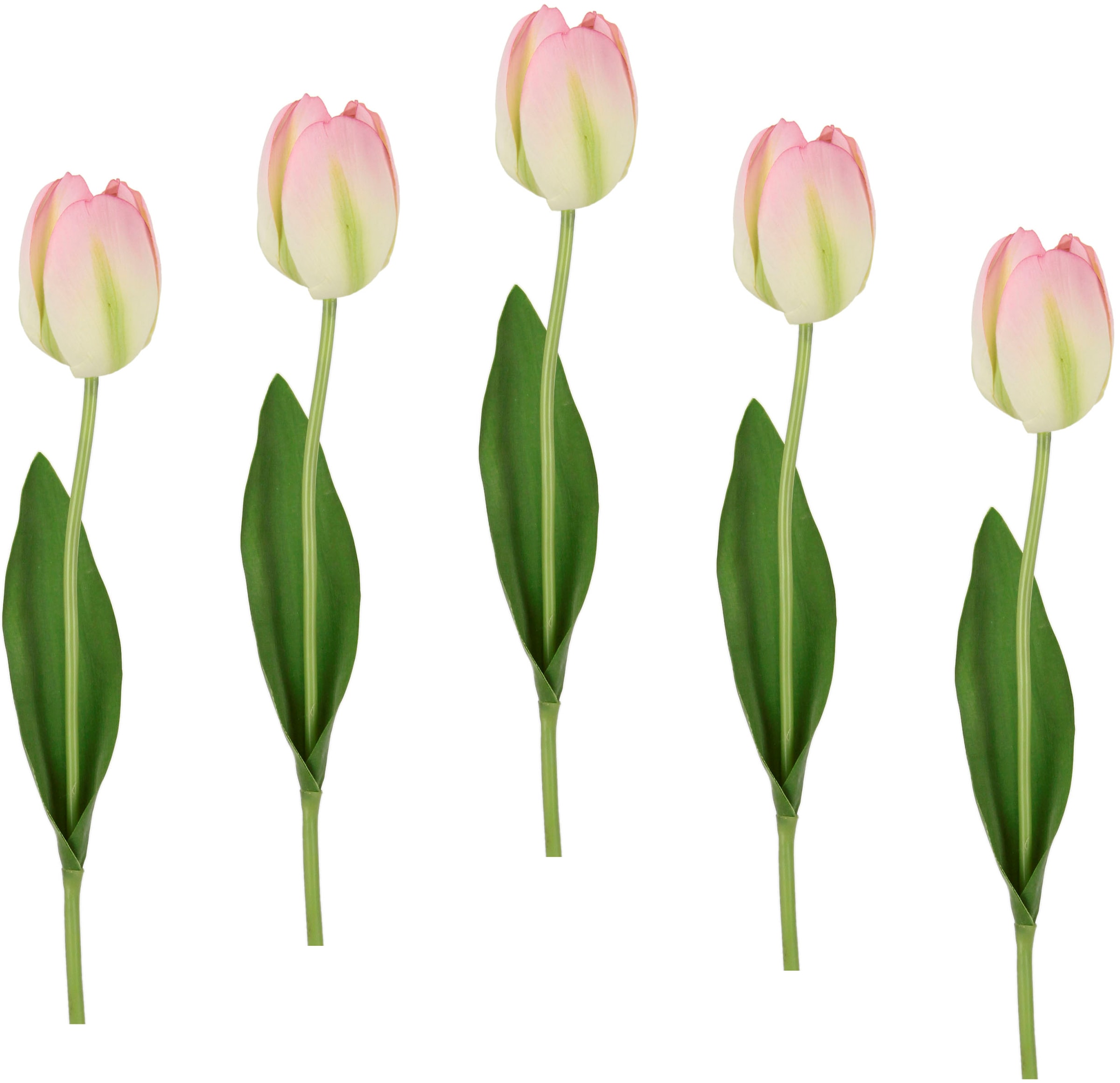I.GE.A. Kunstblume »Real künstliche Jelmoli-Versand 5er Set online Stielblume Touch Kunstblumen, kaufen Tulpenknospen, Tulpen«, 