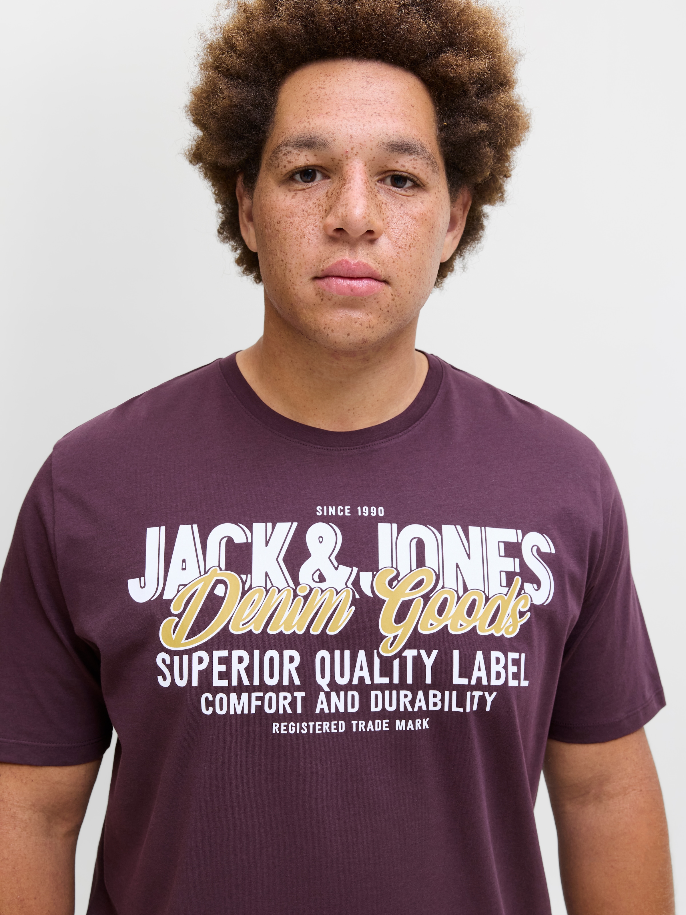 Jack & Jones PlusSize T-Shirt »JJELOGO TEE SS ONECK 2 COL AW25 NOOS PLS«