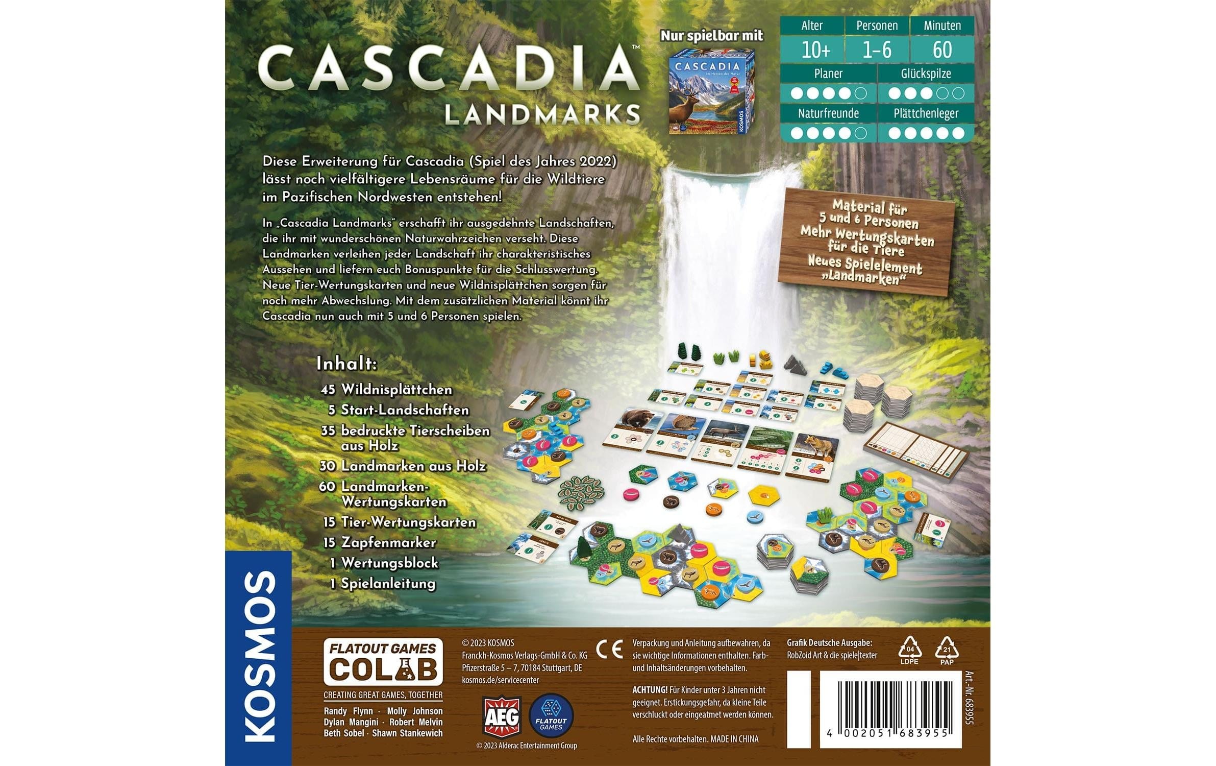 Kosmos Spiel »Cascadia: Landmarks -DE-«