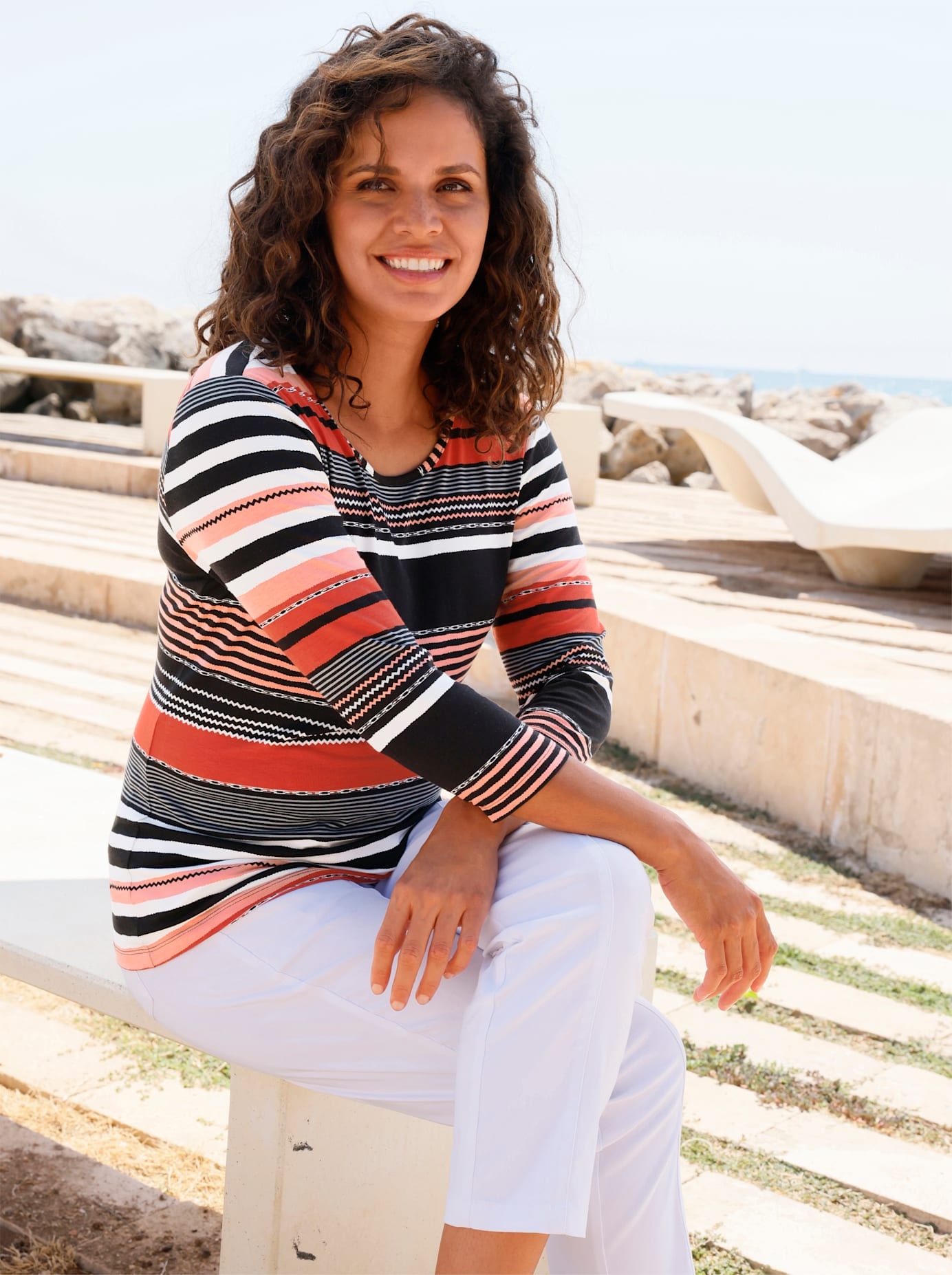 Casual Looks Rundhalsshirt »Shirt« 1 tlg.