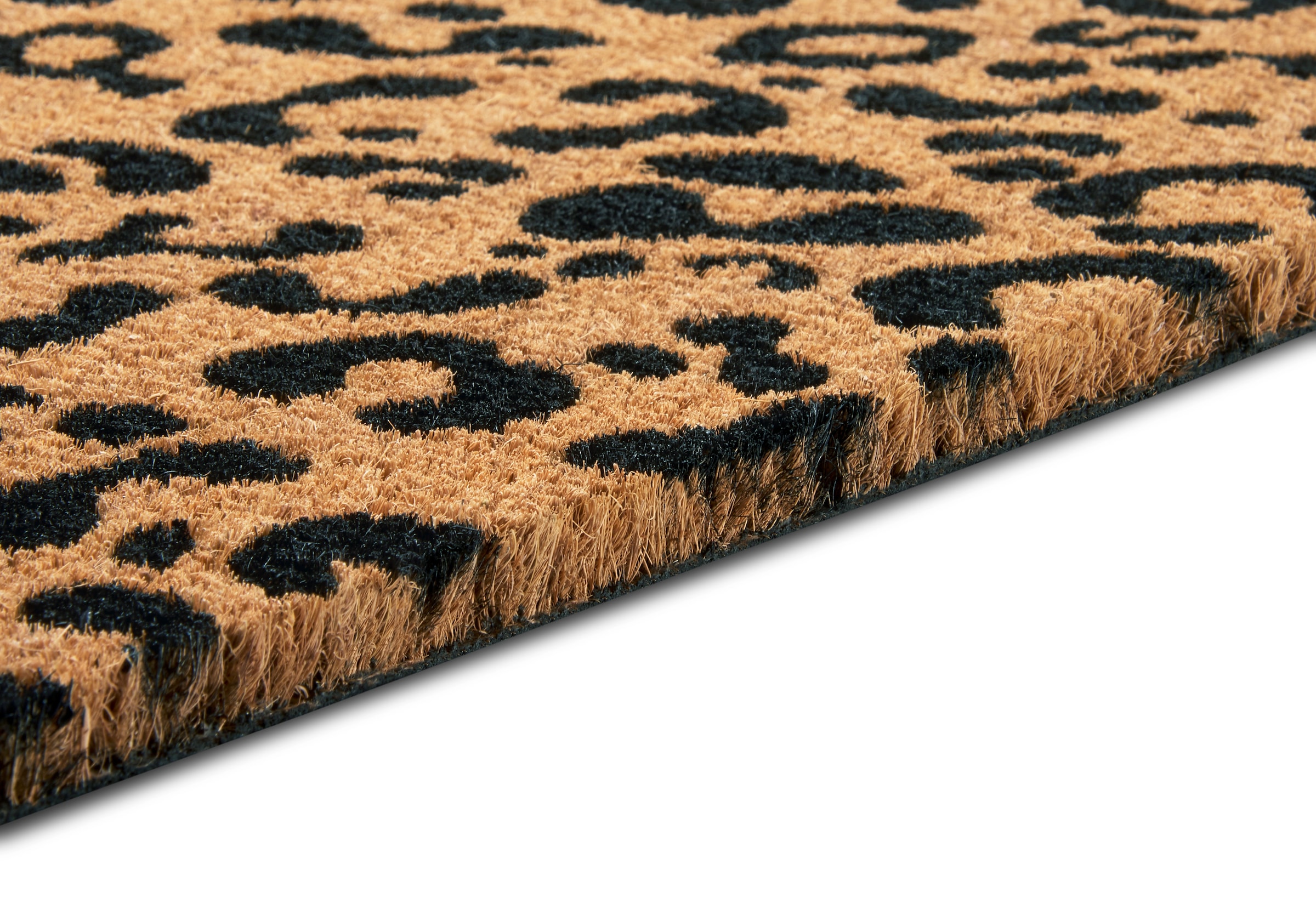 HANSE Home Fussmatte »Mix Mats Kokos Leopard Look, Türmatte«, rechteckig, 15 mm Höhe, Kokos, Schmutzfangmatte, Outdoor, Rutschfest, Innen, Kokosmatte, Flur