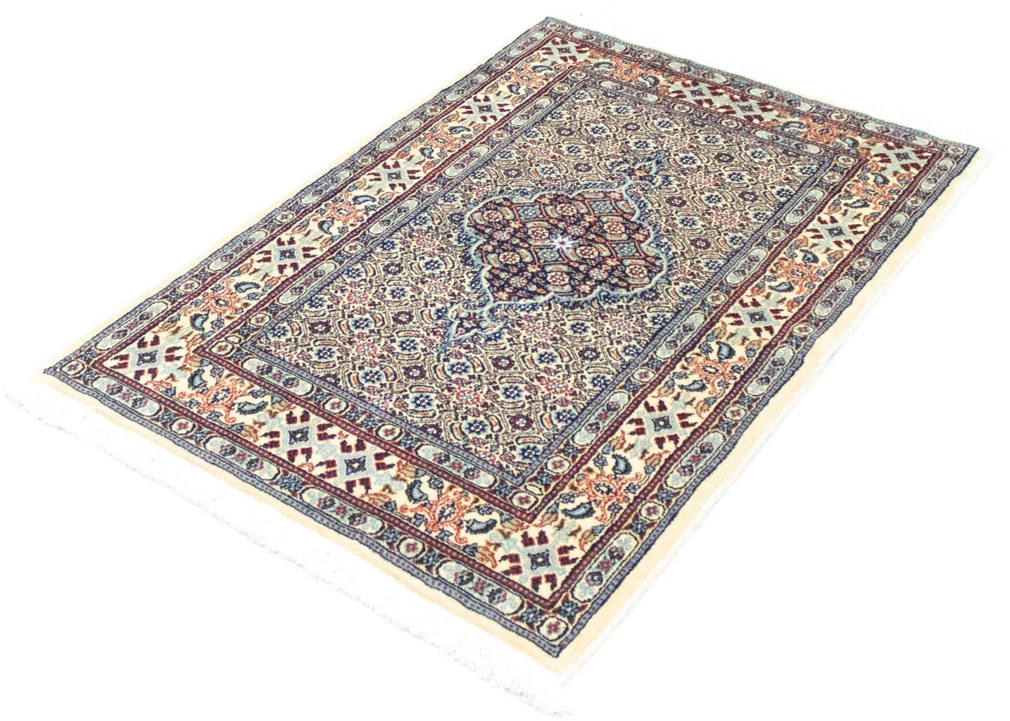 online | morgenland blau«, handgeknüpft kaufen Teppich Teppich »Moud Jelmoli-Versand rechteckig