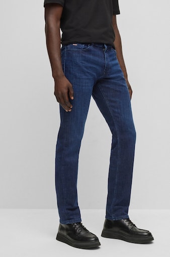 »Delaware Leder-Badge mit shoppen Slim-fit-Jeans BC-L-P«, BOSS Jelmoli-Versand | ORANGE online