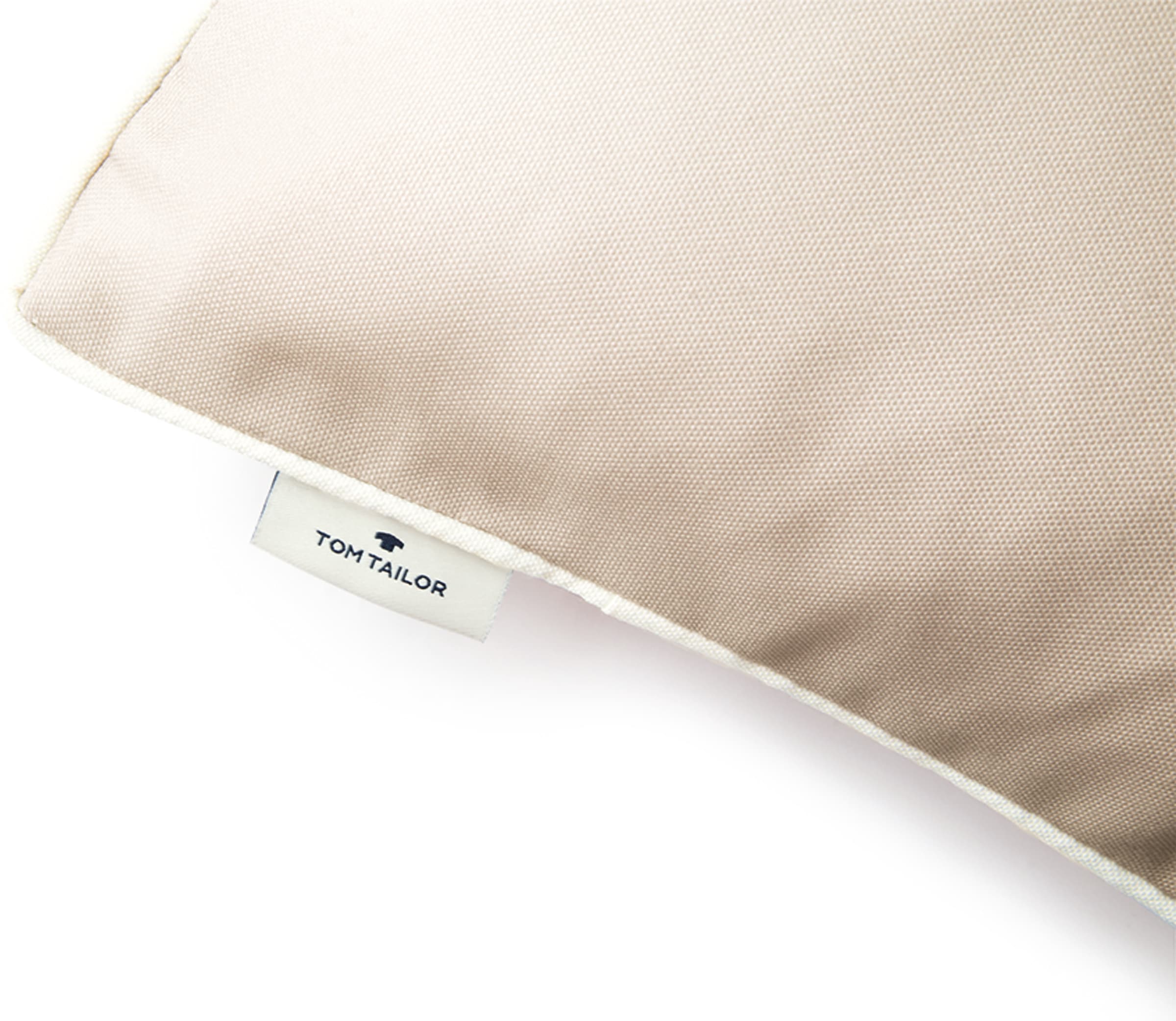 TOM TAILOR HOME Dekokissen »Dove Signature«, mit Paspel, Kissenhülle ohne Füllung, 1 Stück