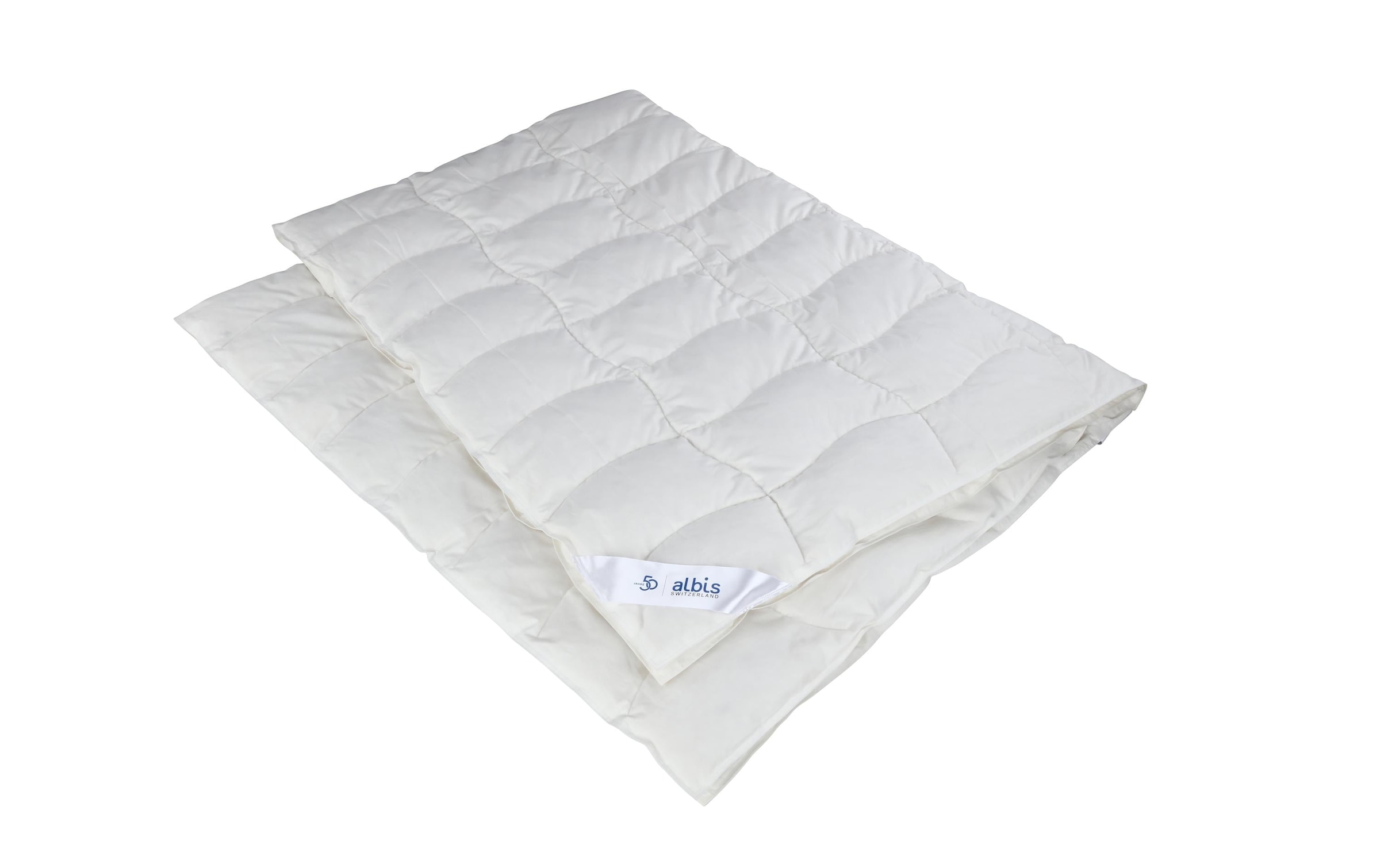 Albis Switzerland Daunenbettdecke »Stigeli 200 x 210 cm, Weiss«, 4-Jahreszeiten, (1 St.)