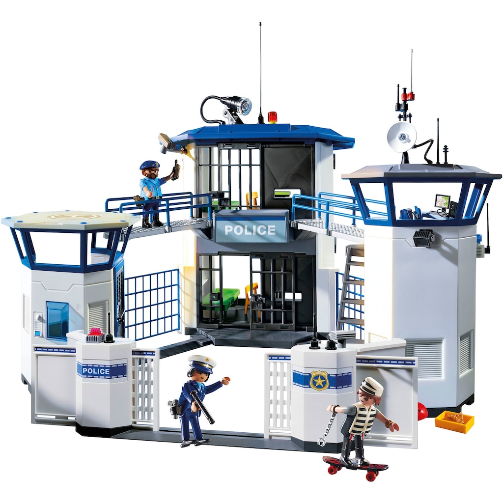 Playmobil® Konstruktions-Spielset »Polizei-Kommandozentrale mit Gefängnis (6872), City Action«, (256 St.)