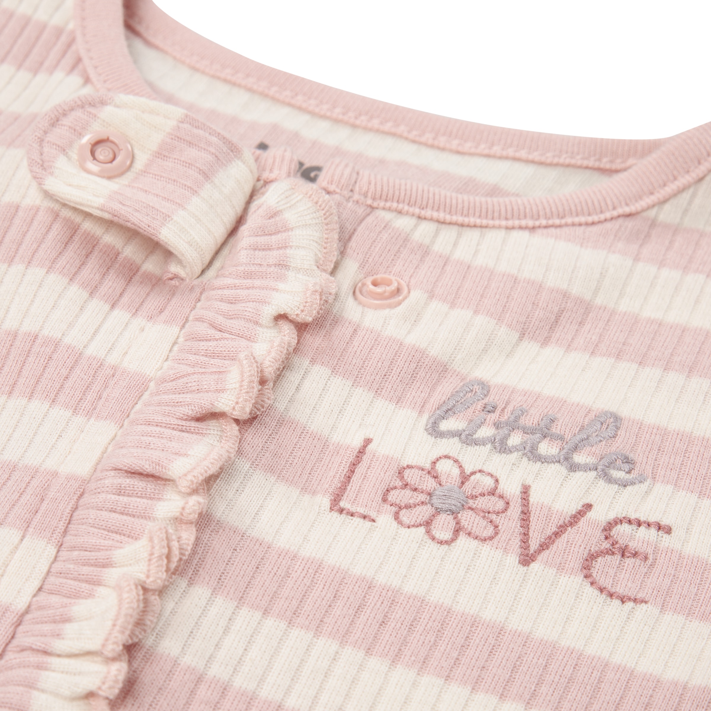 HUGGIES babywear Strampler »HUGG FOOTED COVERALL«, in Ringeloptik