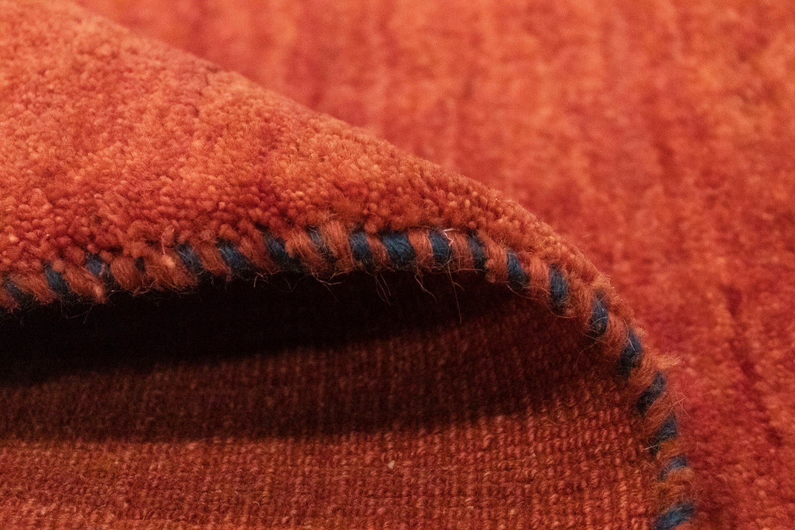 morgenland Wollteppich »Gabbeh Teppich handgeknüpft orange«, rechteckig, handgeknüpft