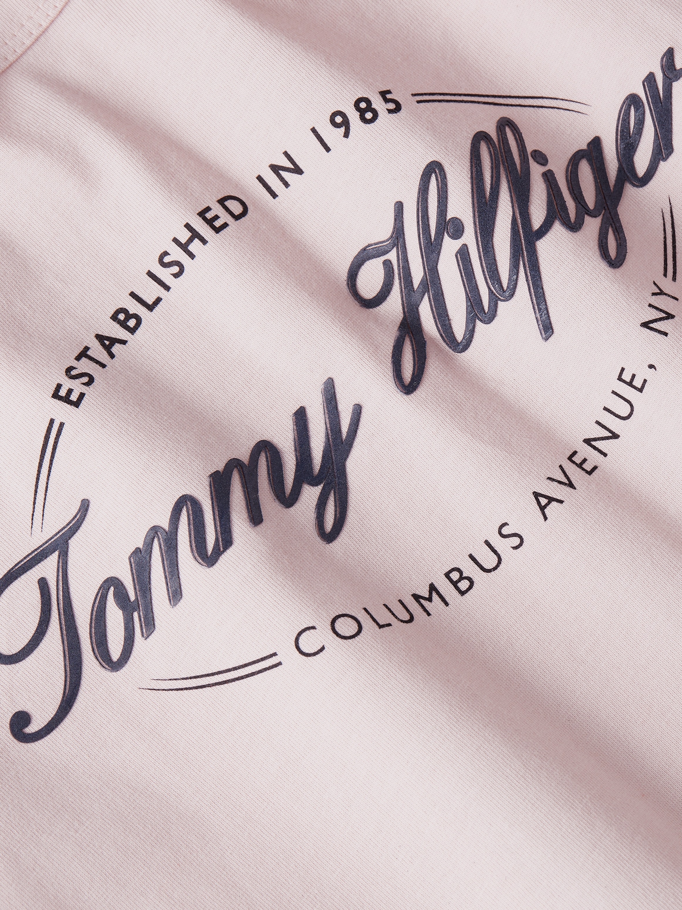 Tommy Hilfiger Rundhalsshirt »SLIM HILFIGER SCRIPT C-NK SS«