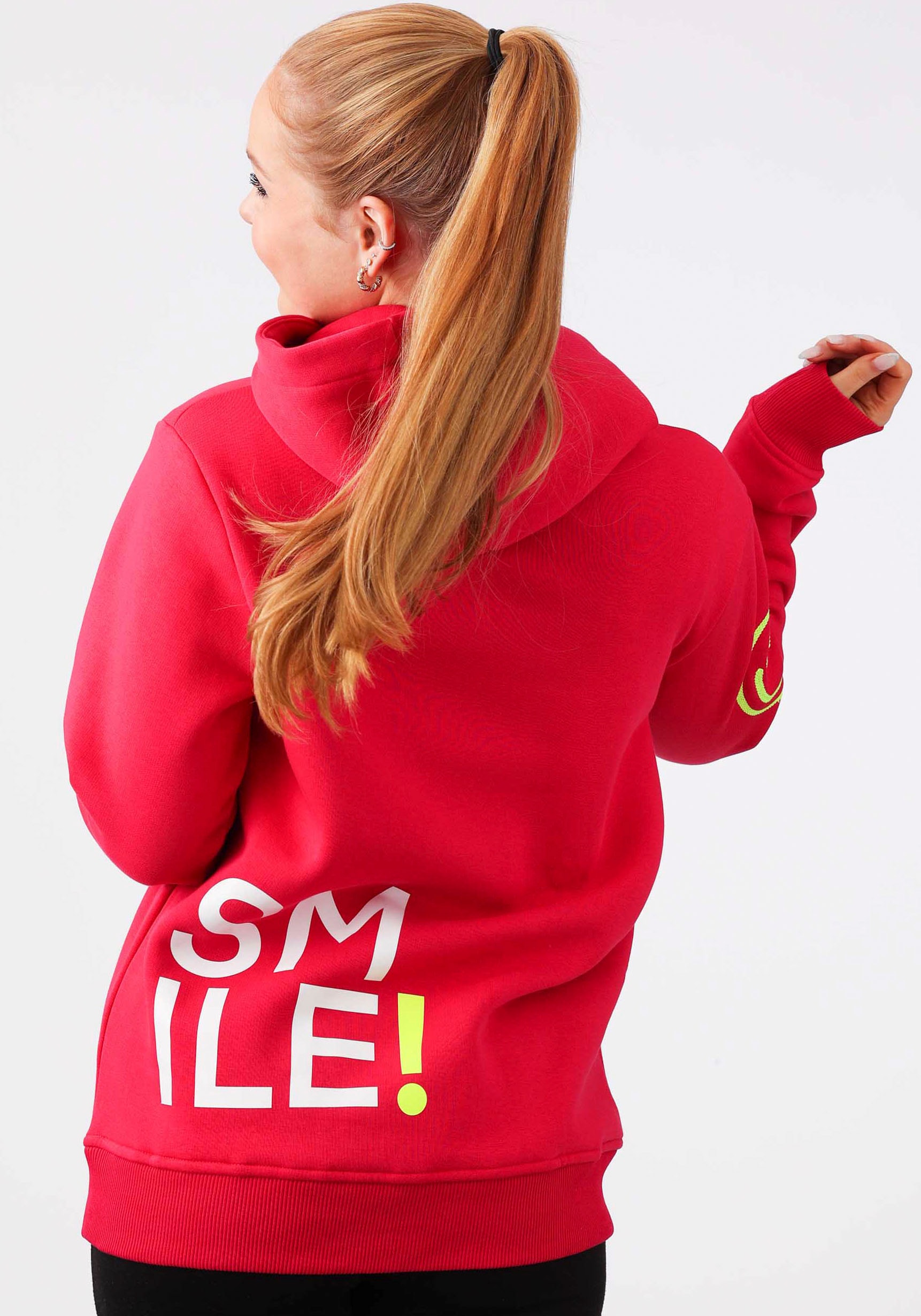Zwillingsherz Hoodie »"Alissa"«, mit SMILE Print