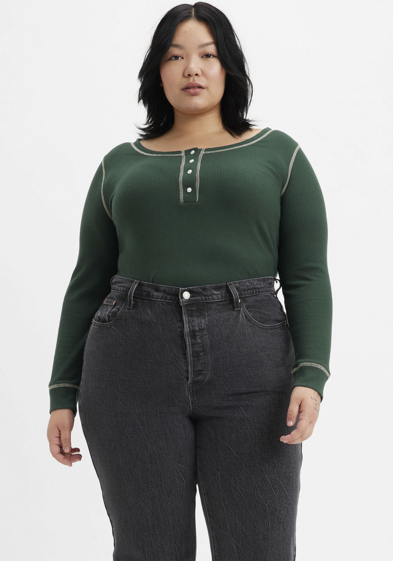 Langarmshirt »SIERRA HENLEY GREENS«