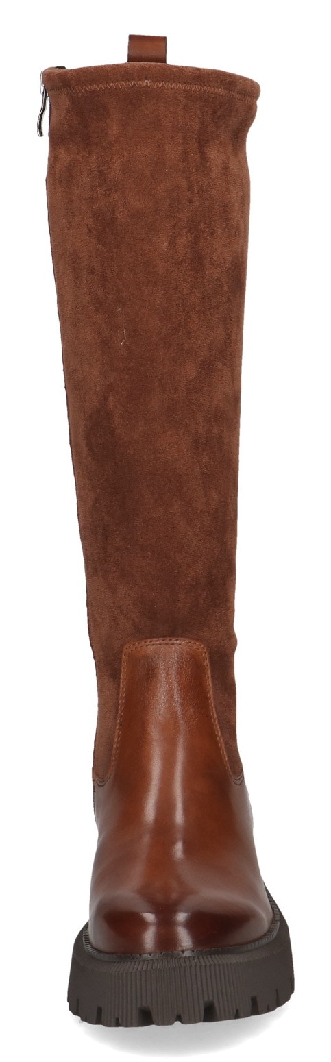 Caprice Winterstiefel, Blockabsatz, Stiefel, Langschaftstiefel in bequemer Weite
