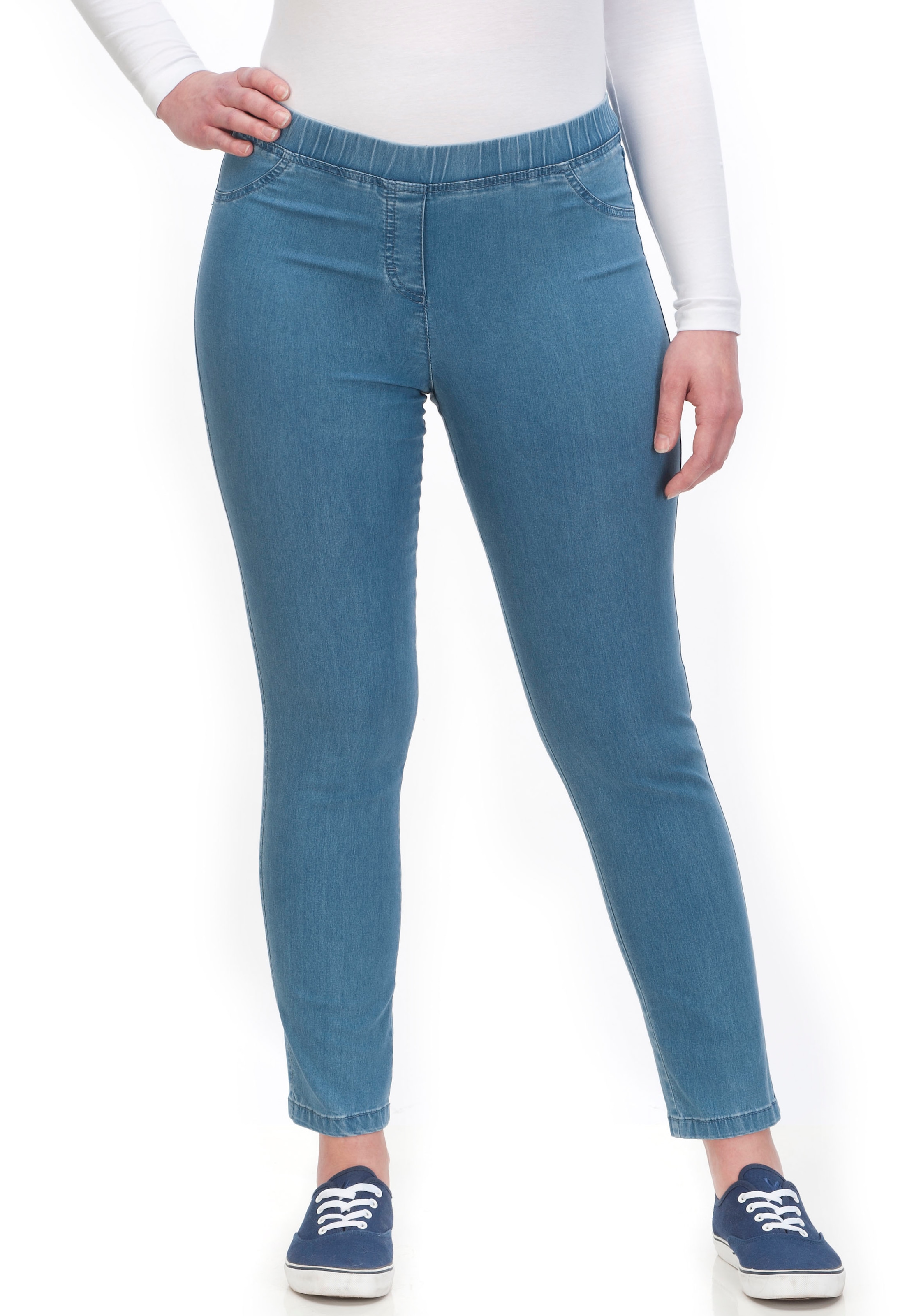 KjBRAND Jeansjeggings »JENNY«, angenehm weiche Quer-Stretch Qualiät