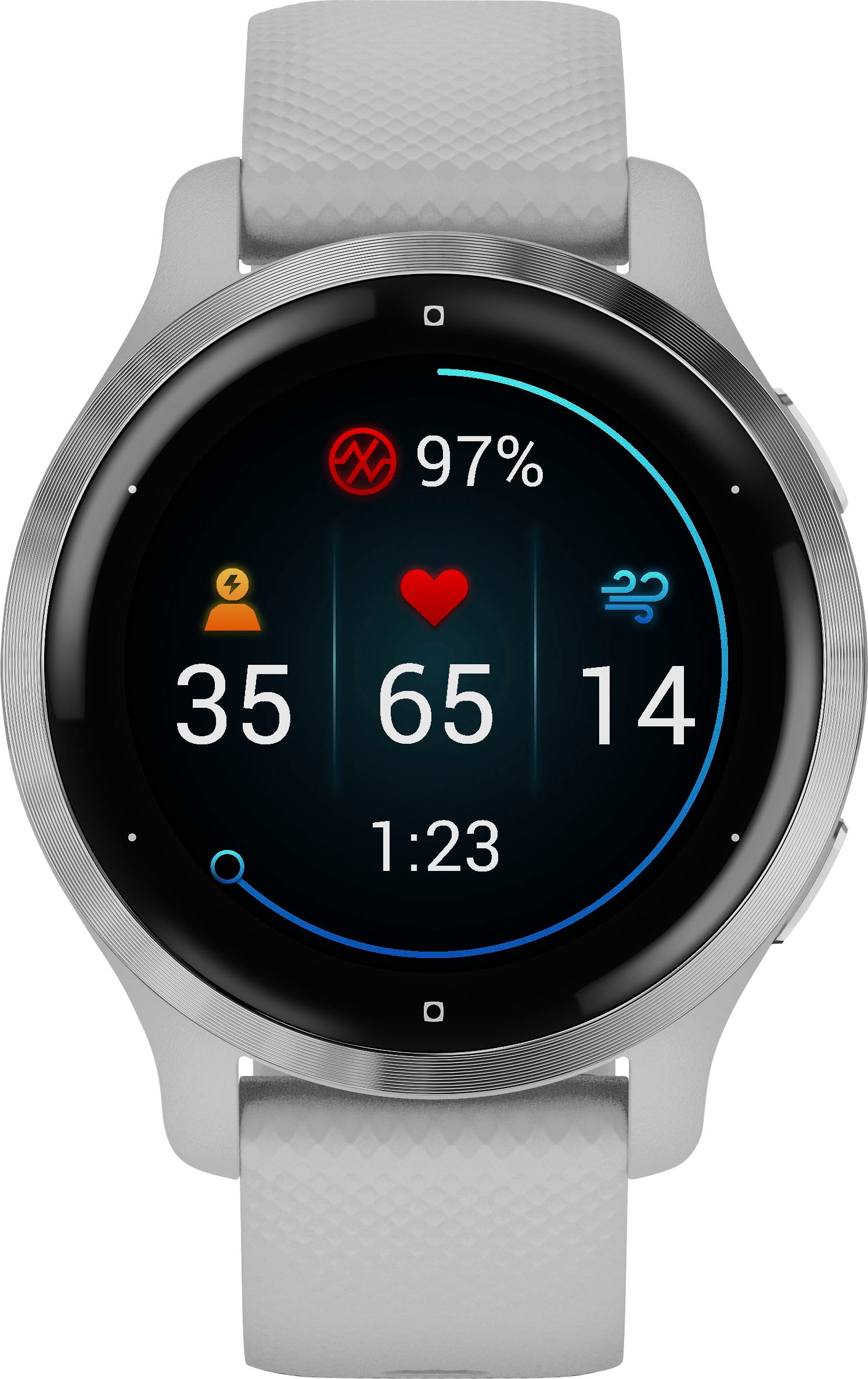 Garmin Smartwatch »Venu 2S«, (2,8 cm / 1,1 Zoll), 8 GB, 25 vorinstallierten Sport-Apps