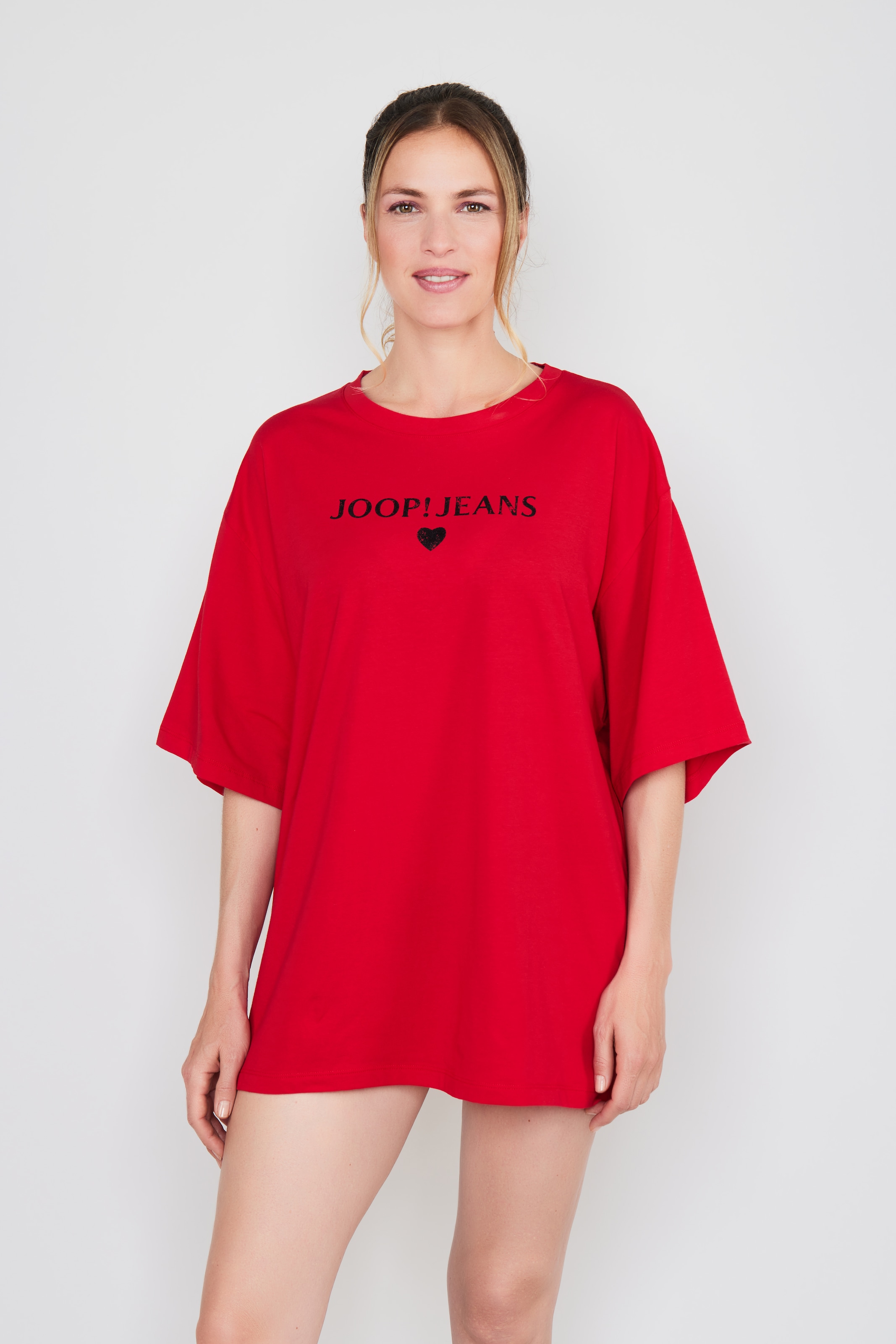 JOOP! Jeans T-Shirt »After Dark (JOOP! Jeans)« Logo-Schriftzug vorn, Kurzarm, Rundhalsausschnitt