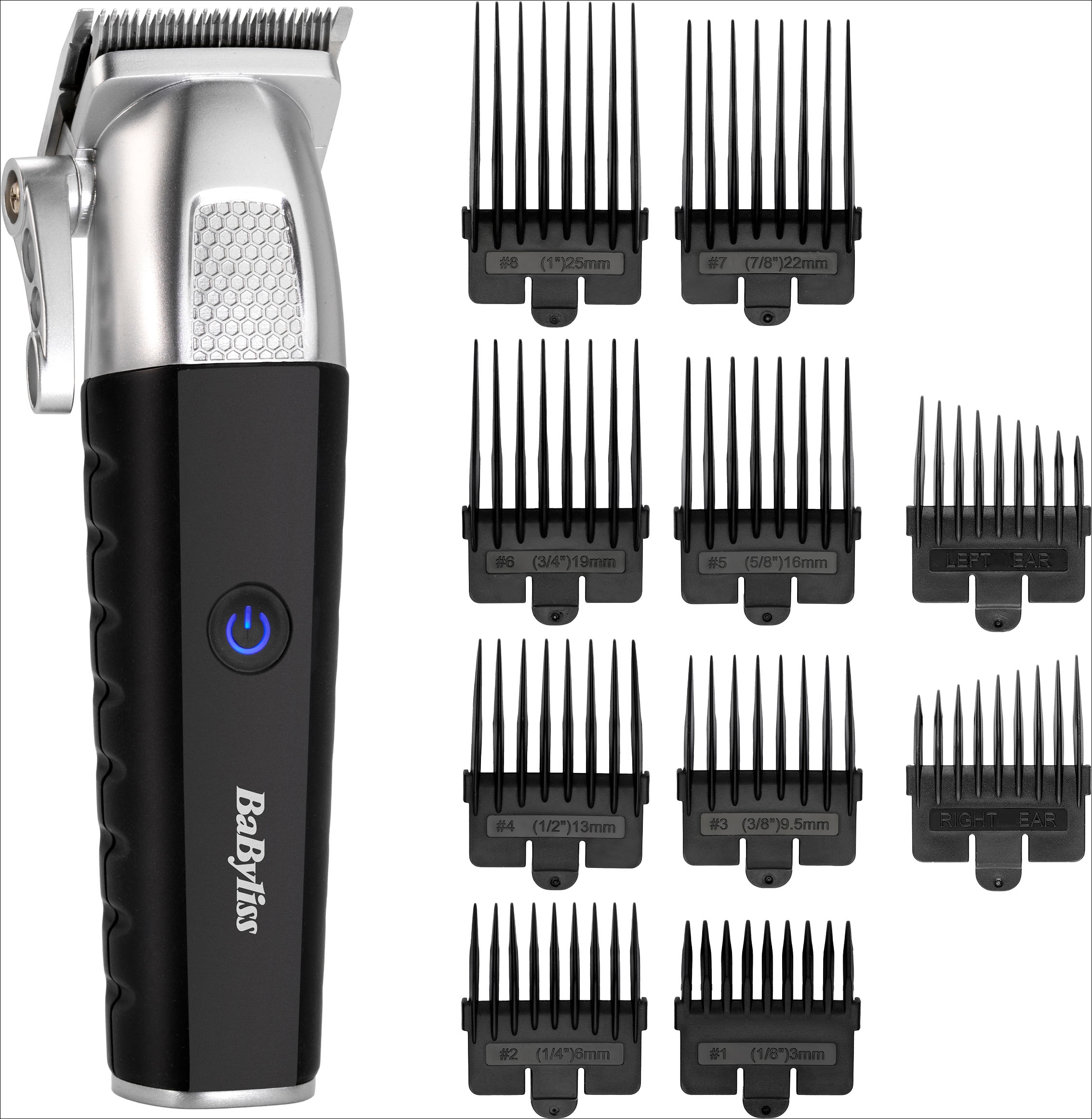 BaByliss Haarschneider "Lithium Power Haarschneider Set, E812E" 10 Aufsätze Lithium-Ionen-Akku, 10 Kammaufsätze, 50 Schnittlängen