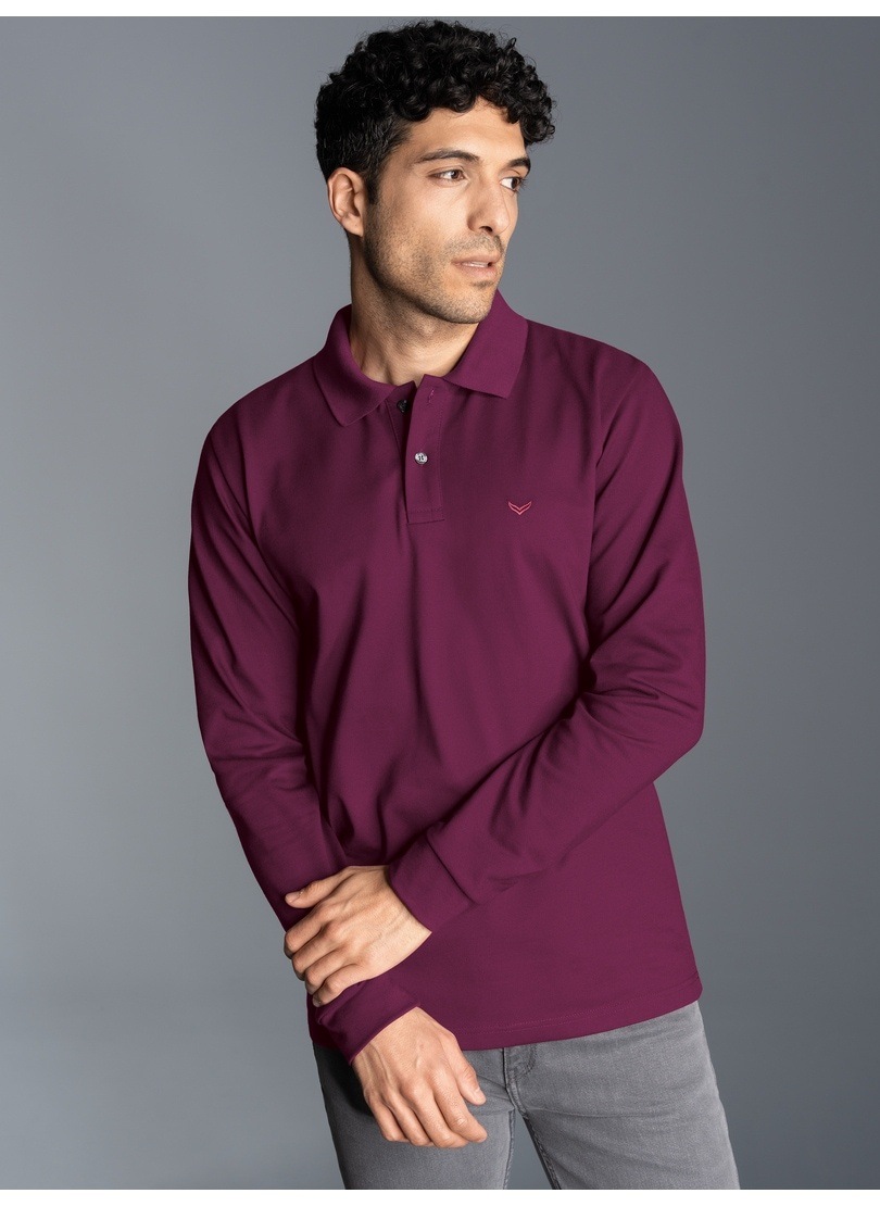 Trigema Poloshirt »TRIGEMA Langarm Poloshirt mit Armbündchen«, (1 tlg.)