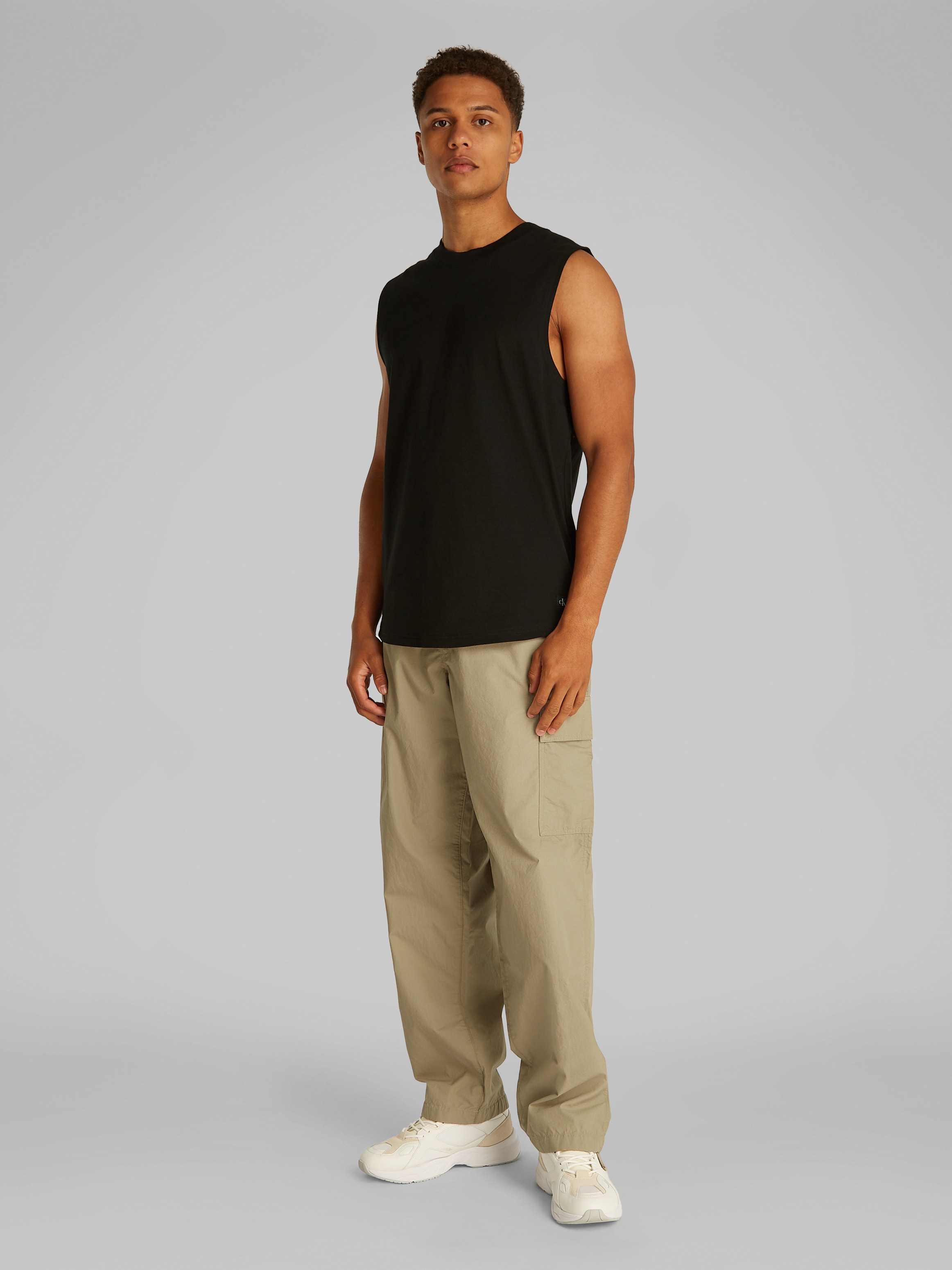 Calvin Klein Jeans Muskelshirt »WOVEN LABEL TANK«, mit kleinem Logo