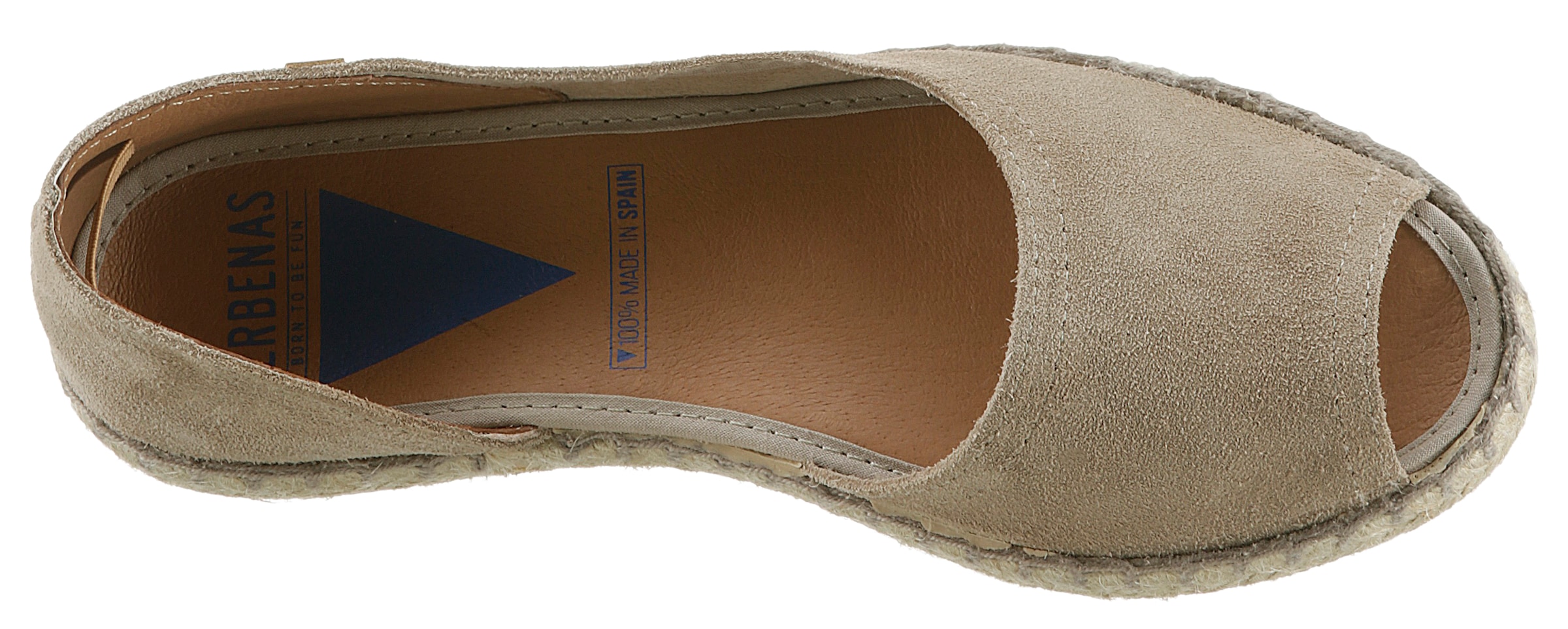 VERBENAS Espadrille »CRUZ SERRAJE«, Strandschuh, Sommerschuh, Loafer mit schönen Ziernähten