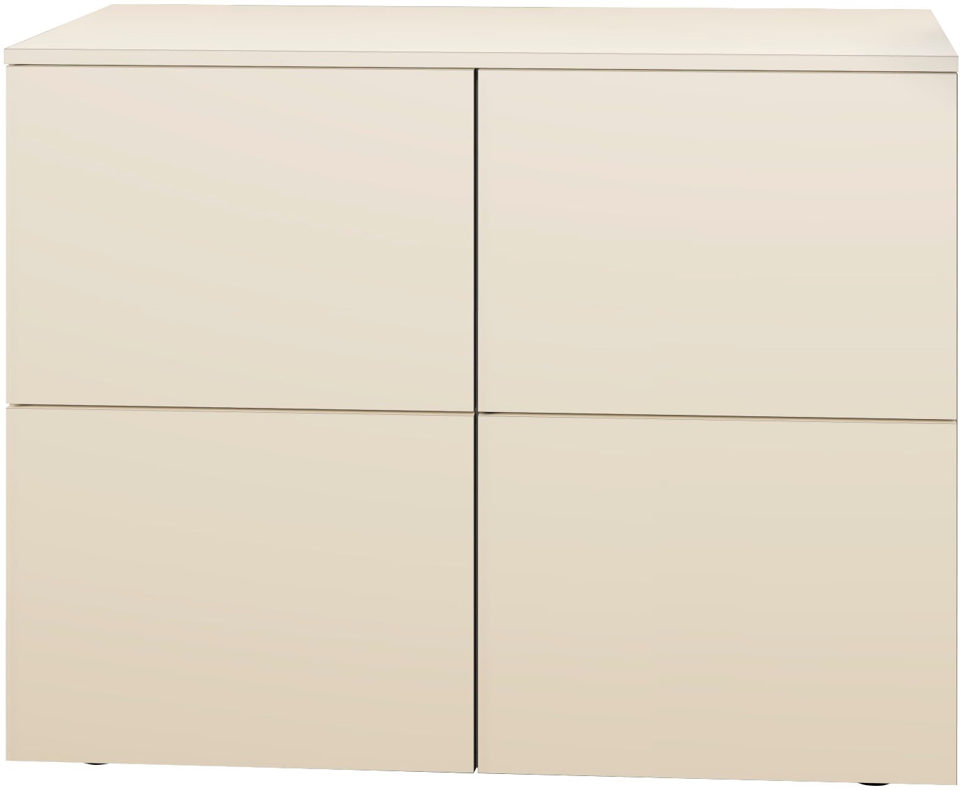 borchardt Möbel Kommode »Rova«, Breite 93 cm, 4-türig, Kommode mit viel Stauraum, kaschmir