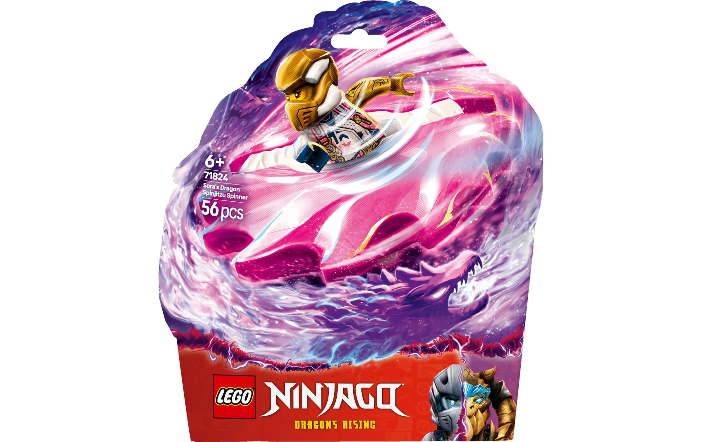 LEGO® Spielbausteine »Ninjago Soras Drachen-Spinjitzu-Spinner 71824«, (56 St.)