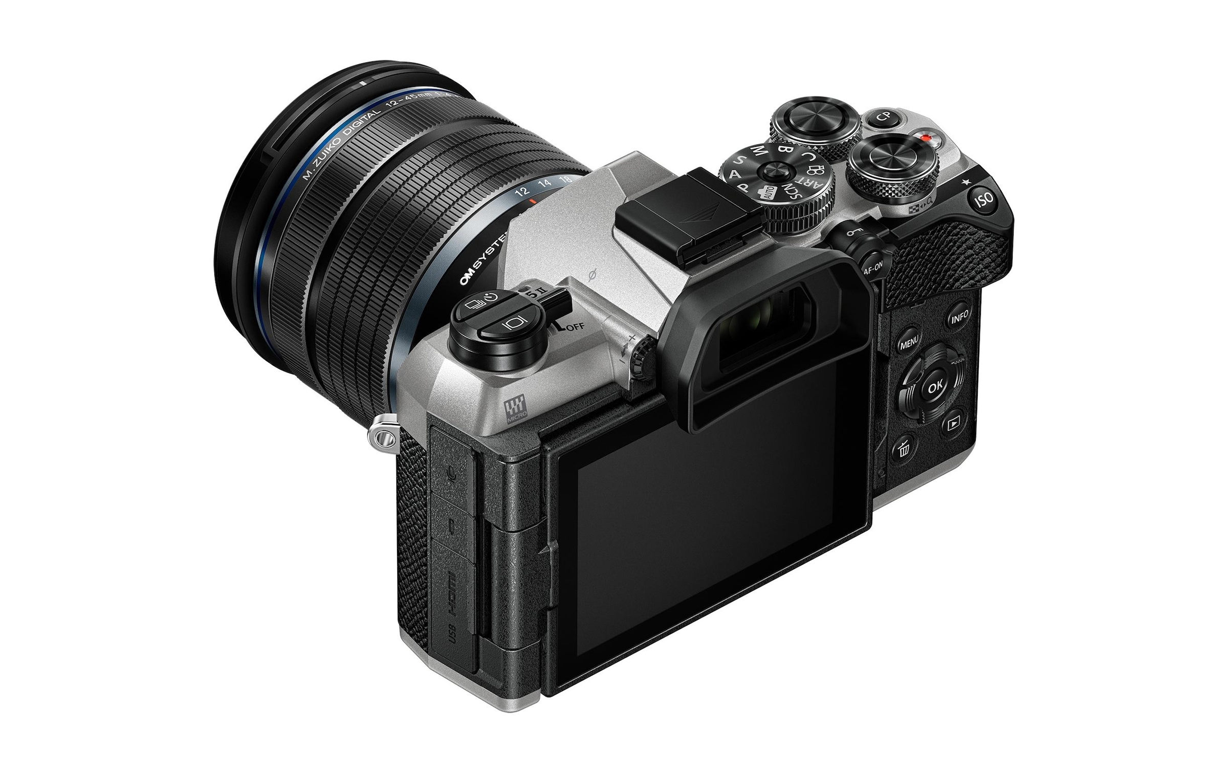 OM SYSTEM Kompaktkamera »OM-5 II M.Zuiko Digital ED 12-45mm Kit«, 20,4 MP, 3,75 fachx opt. Zoom, Bluetooth-WLAN