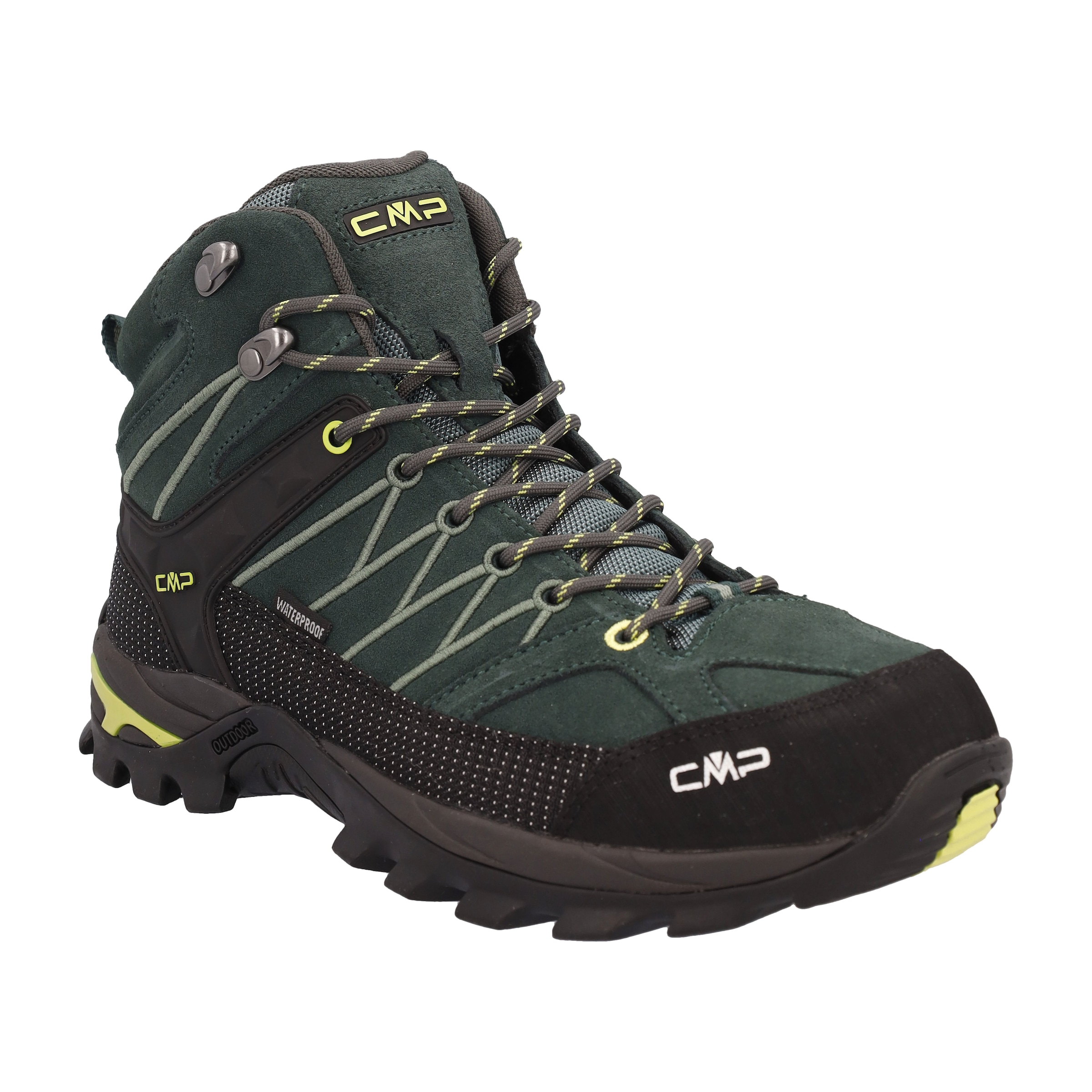 Cmp Trek Grün, Apple Wanderschuh "Rigel Mid Wp Trekking Shoes" Wasserdicht