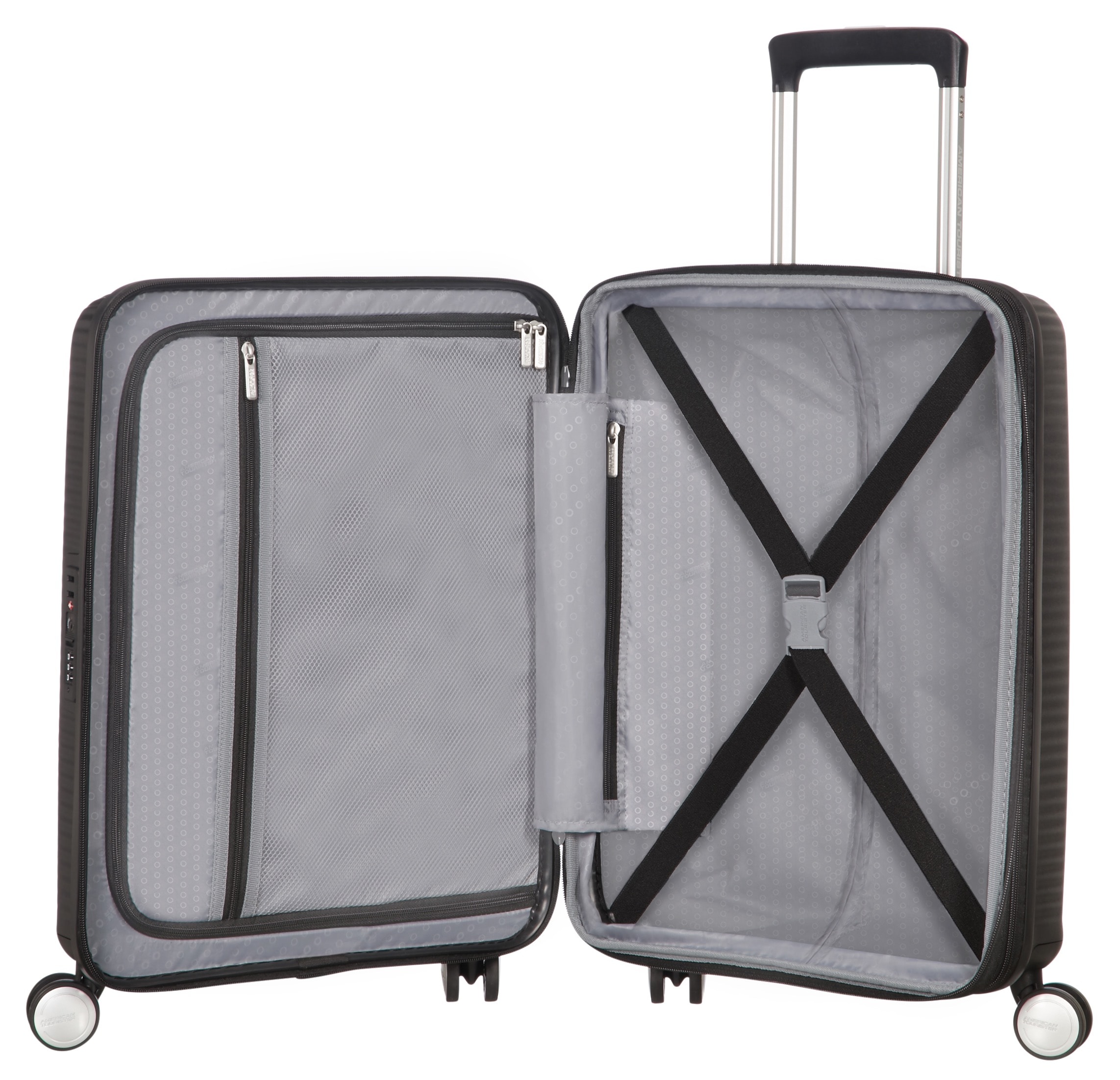 American Tourister® Hartschalen-Trolley »SOUNDBOX, in verschiedenen Farben und Grössen«, 4 Rollen, Reisekoffer Trolley Aufgabegepäck TSA-Zahlenschloss Volumenerweiterung