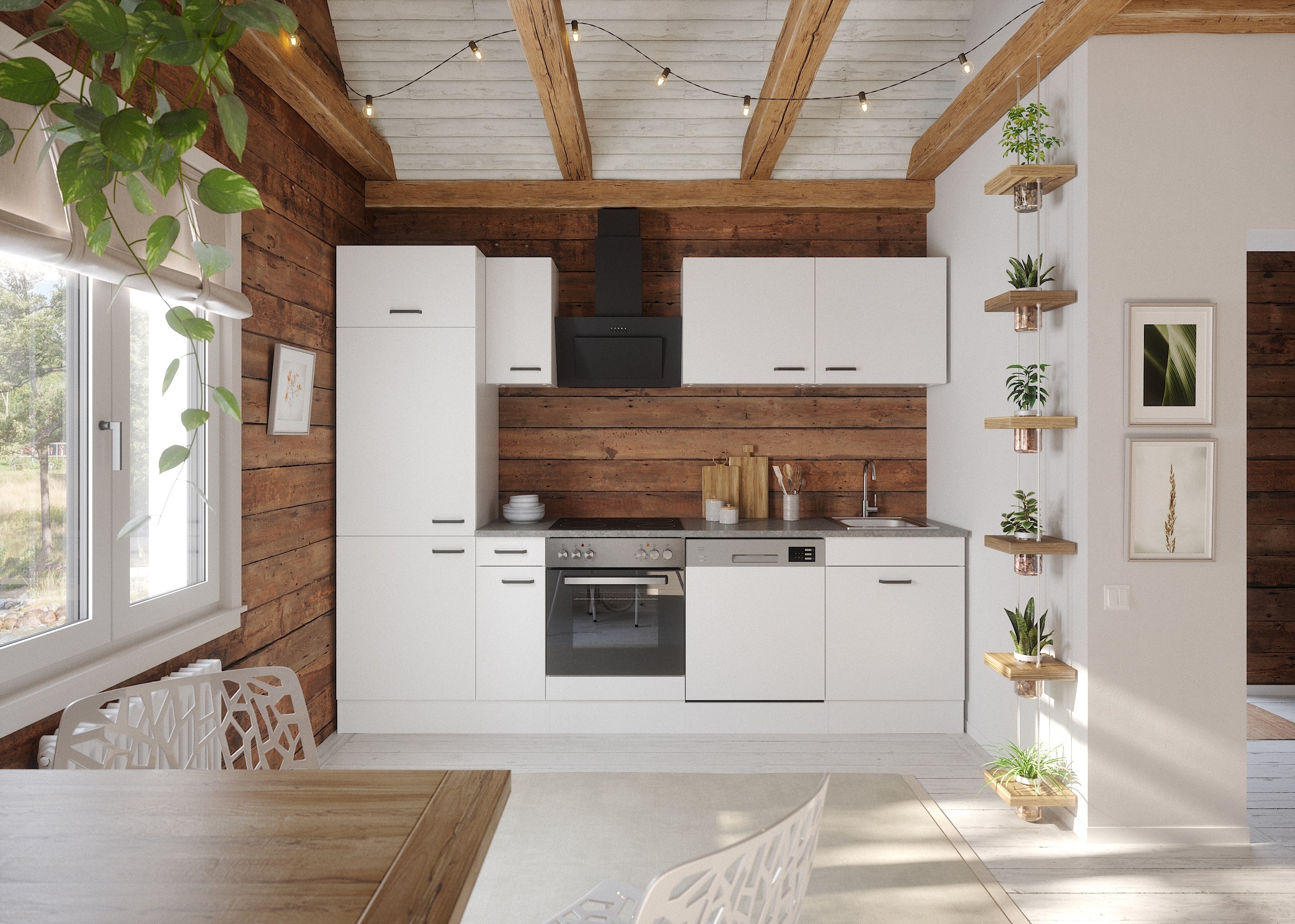 OPTIFIT Küchenzeile "OPTImulti" Breite 270 cm, wahlweise mit E-Geräten