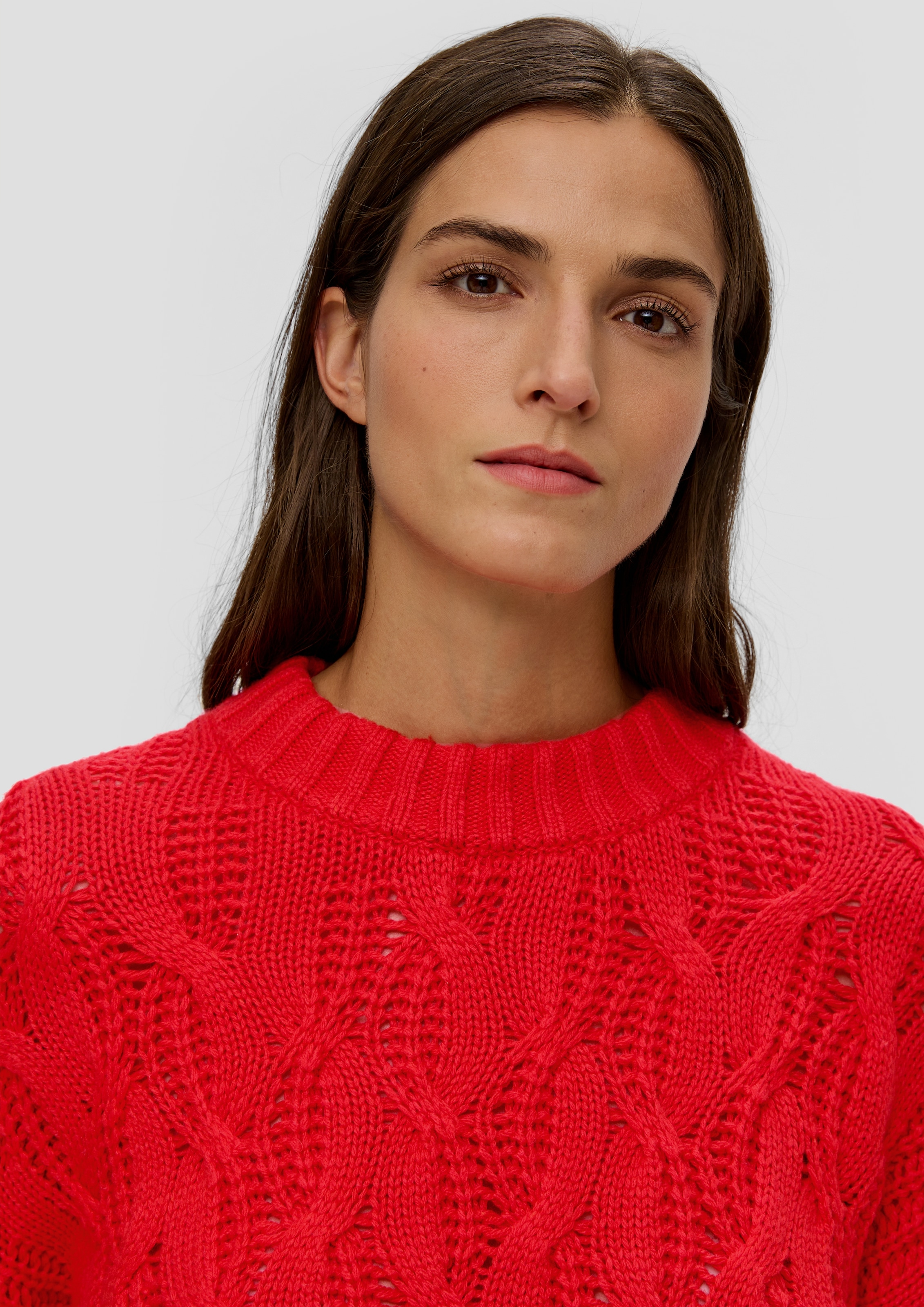 s.Oliver Strickpullover, mit Zopfmuster