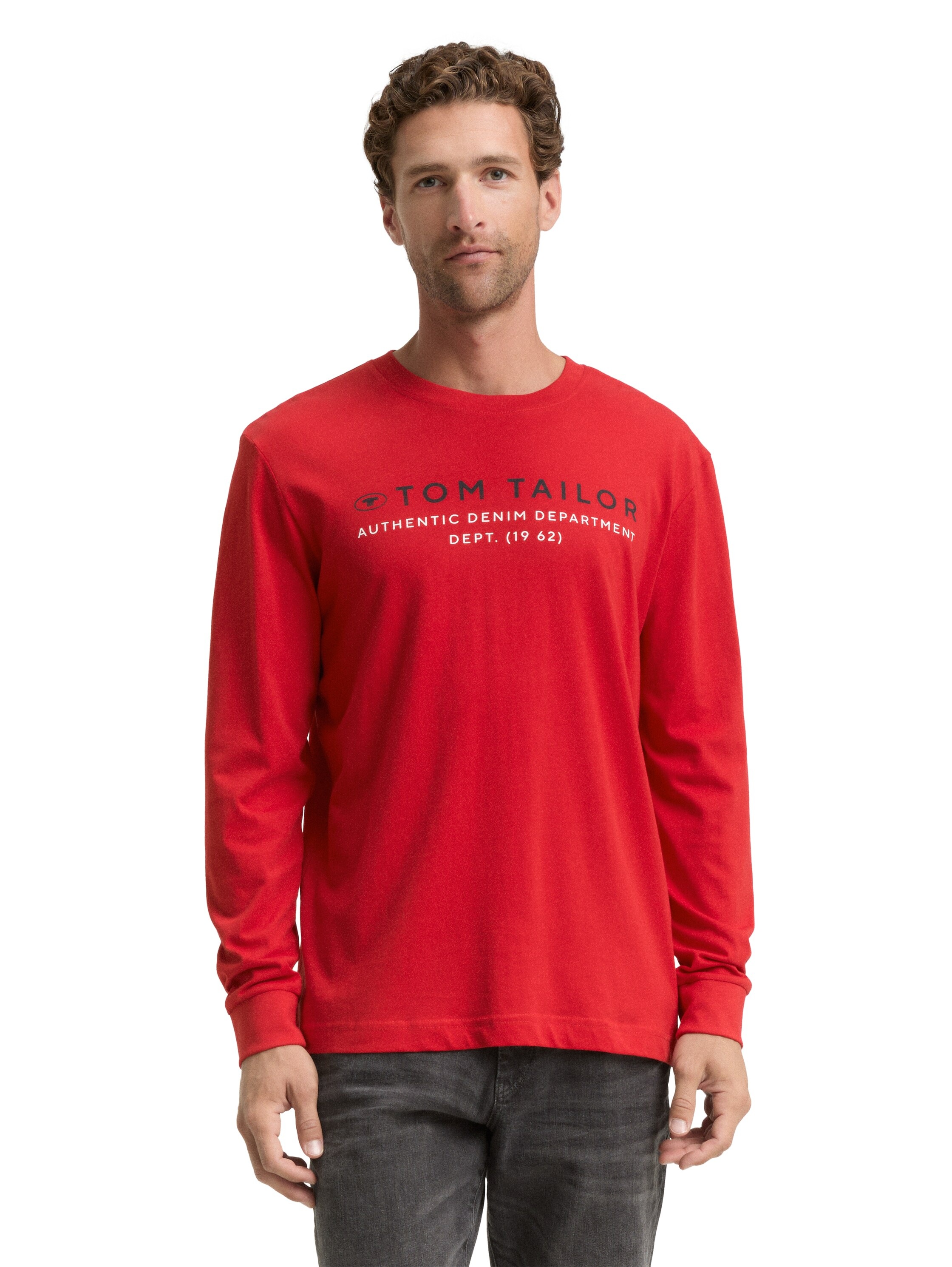 TOM TAILOR Langarmshirt mit Logo Print