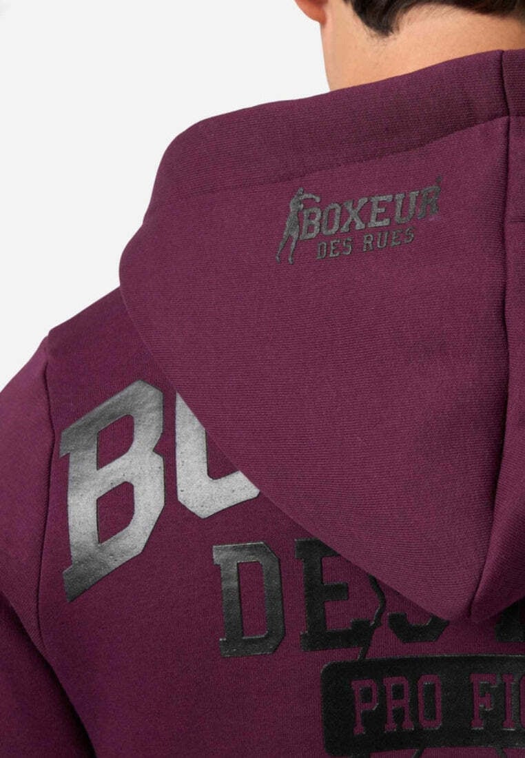 BOXEUR DES RUES Kapuzensweatjacke »BOXEUR DES RUES Kapuzenpullover Hooded Full Zip Sweatshirt«