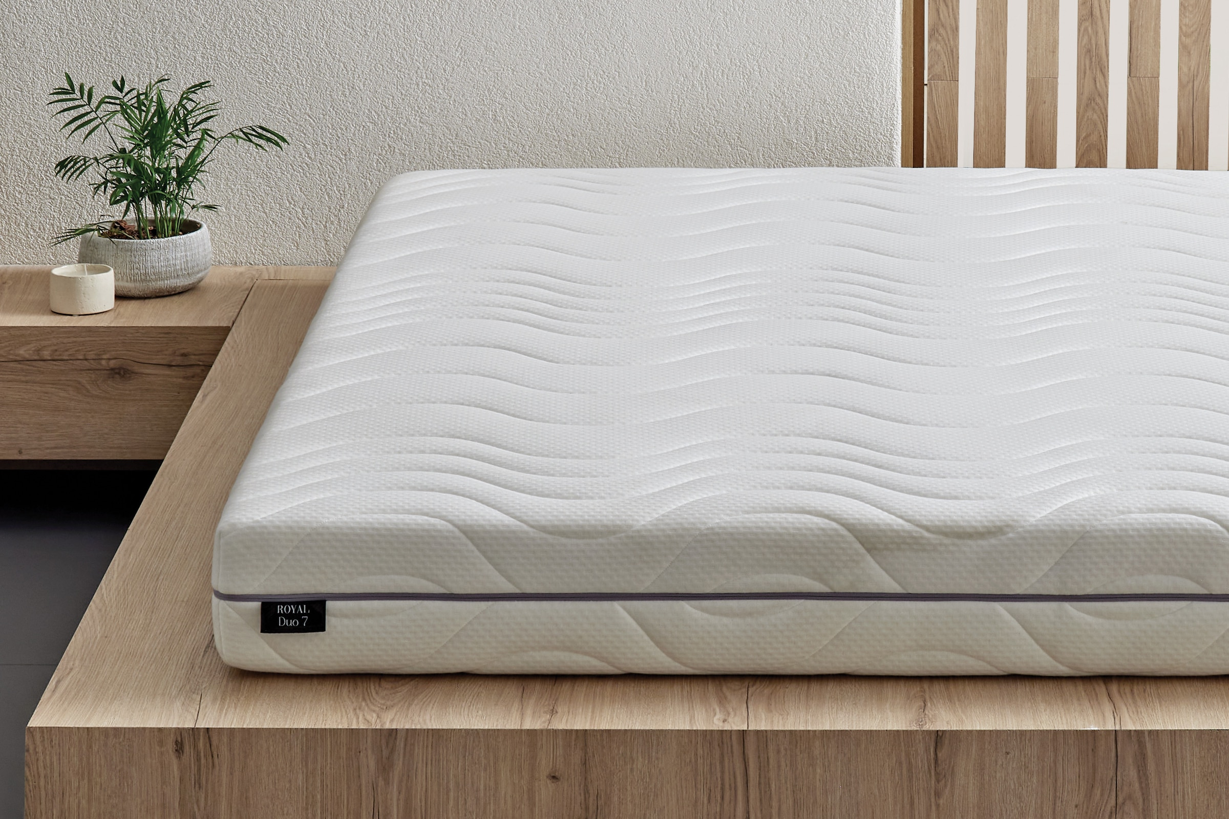 Yatas Bedding Taschenfederkernmatratze »Royal Duo 7 Slim, Matratze 90x200, 140x200 cm & weitere Grössen«, 18 cm hoch, Raumgewicht: 28 kg/m³, 434 Federn, (1 St., 1-tlg.), 7-Zonen, H2 / H3, Wendematratze, ergonomisch, atmungsaktiv
