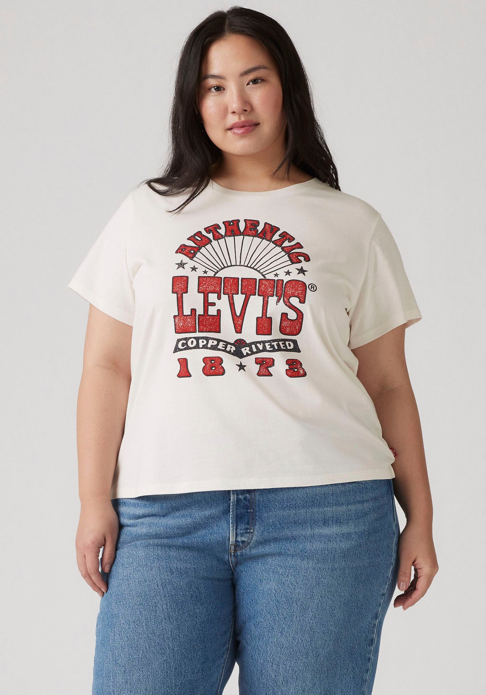 Levi's® Plus T-Shirt »PL PERFECT TEE«, mit Logodruck