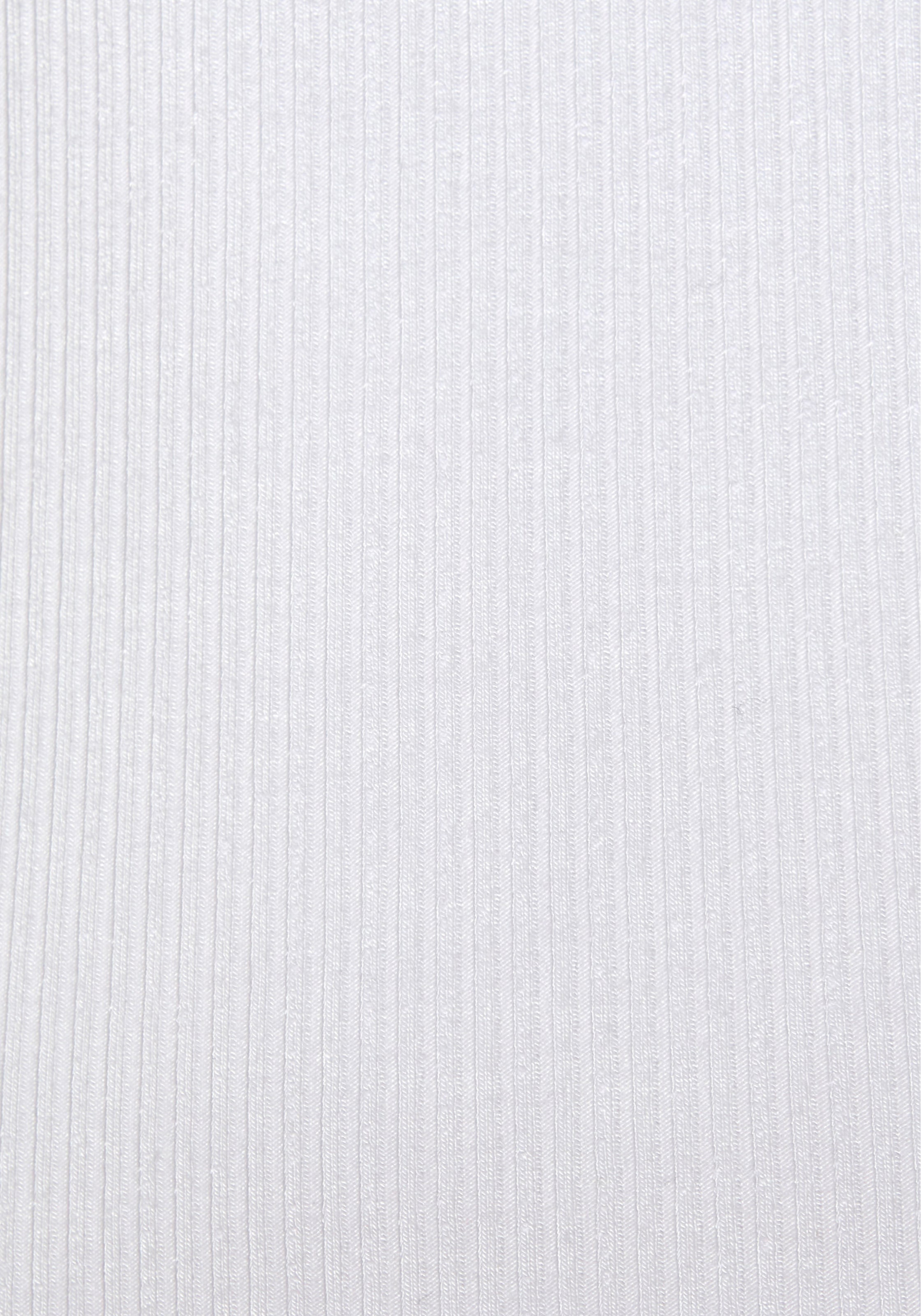 LASCANA Ripptanktop, mit kleinem V-Ausschnitt, figurbetontes Damentop, Basic