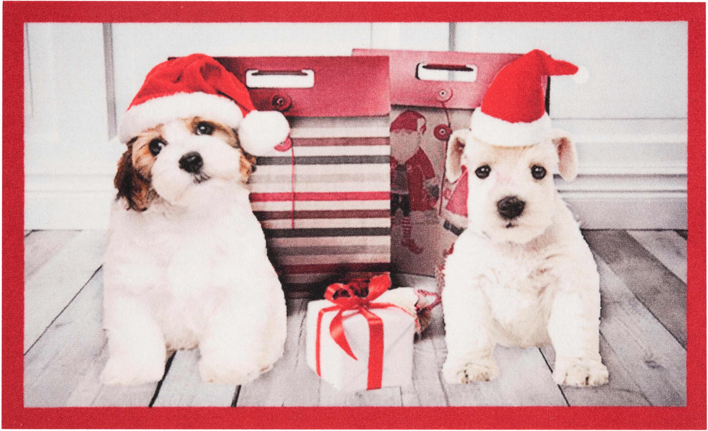 ❤ HANSE ordern Home Jelmoli-Online »Christmas rechteckig, Outdoor und im Motiv, 7 Waschbar mm Tier Dogs«, Pflegeleicht, Rutschfest, geeignet, Shop Fussmatte Weihnachten, Höhe, In