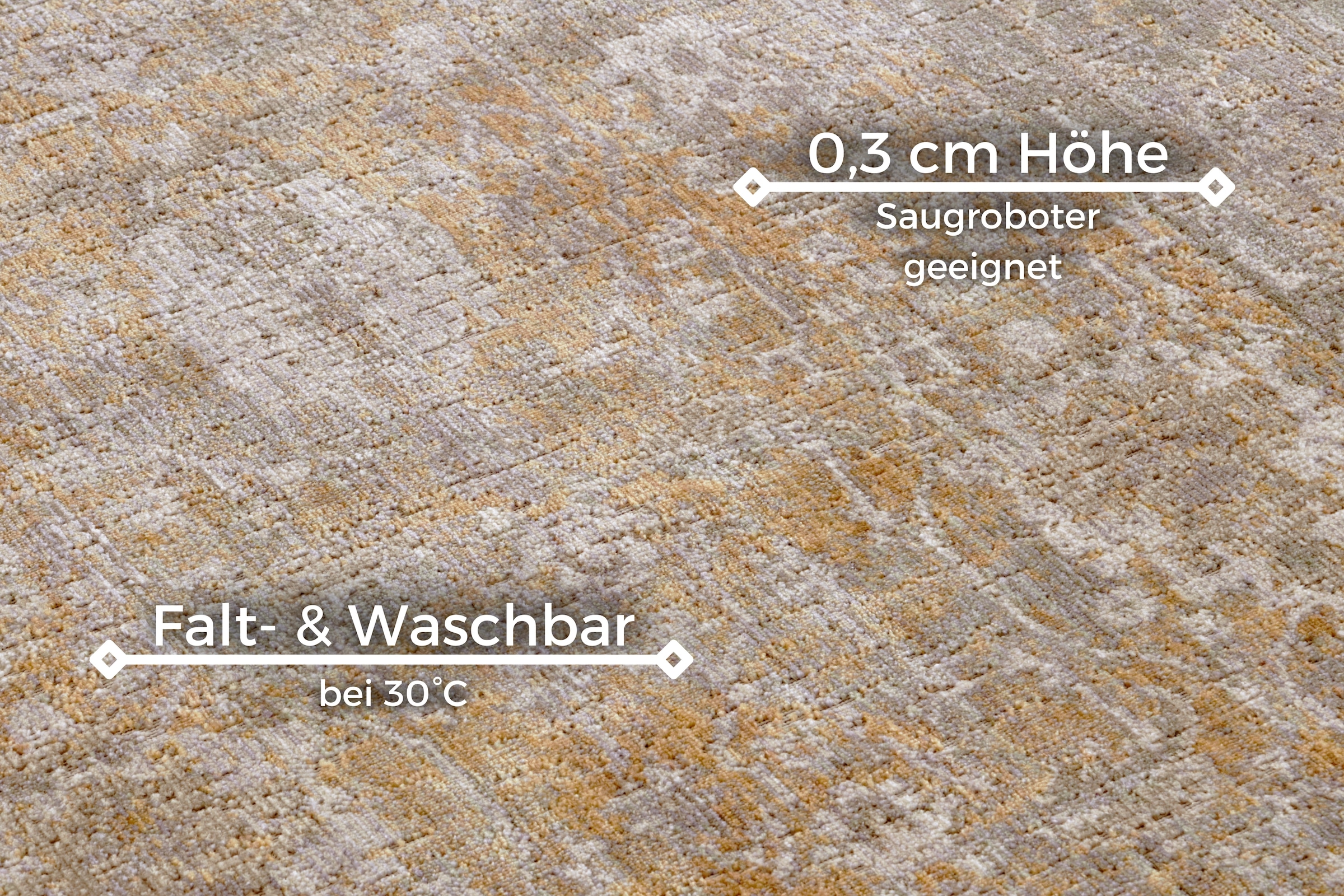 NORTHRUGS Teppich »Luxor«, rechteckig, 3 mm Höhe, In-& Outdoor, Läufer, wetterfest, Balkon, Wohnzimmer, Orient