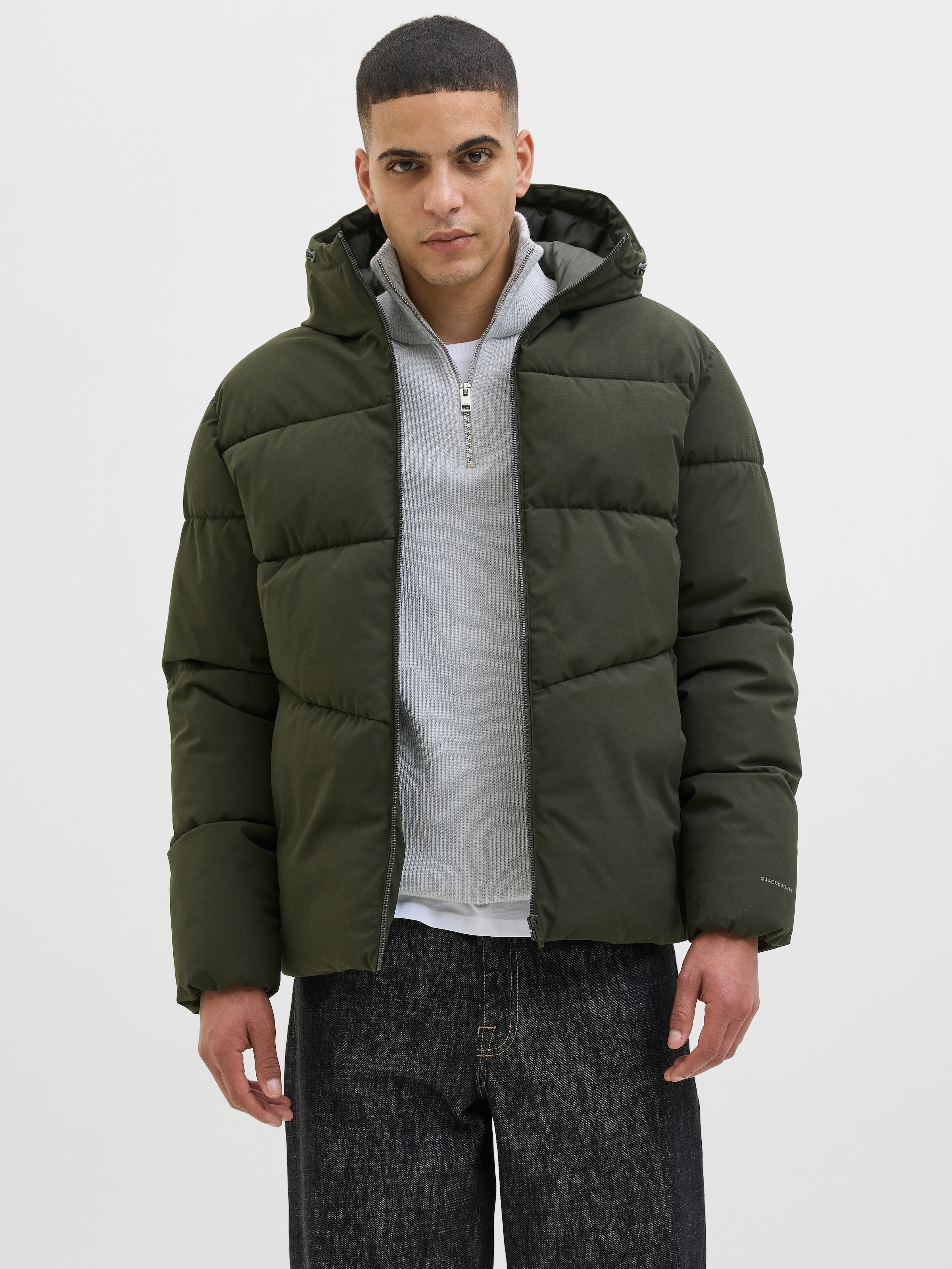 Jack & Jones Steppjacke »JJGLOBAL PUFFER JACKET« mit Kapuze