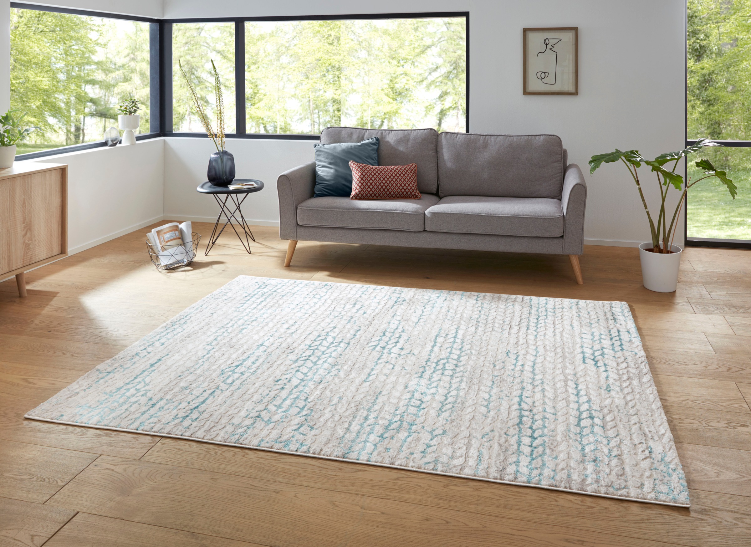HANSE Home Teppich »Delio«, rechteckig, Kurzflor, Used Look-Design,  Meliert, leichter Glanz online kaufen | Jelmoli-Versand