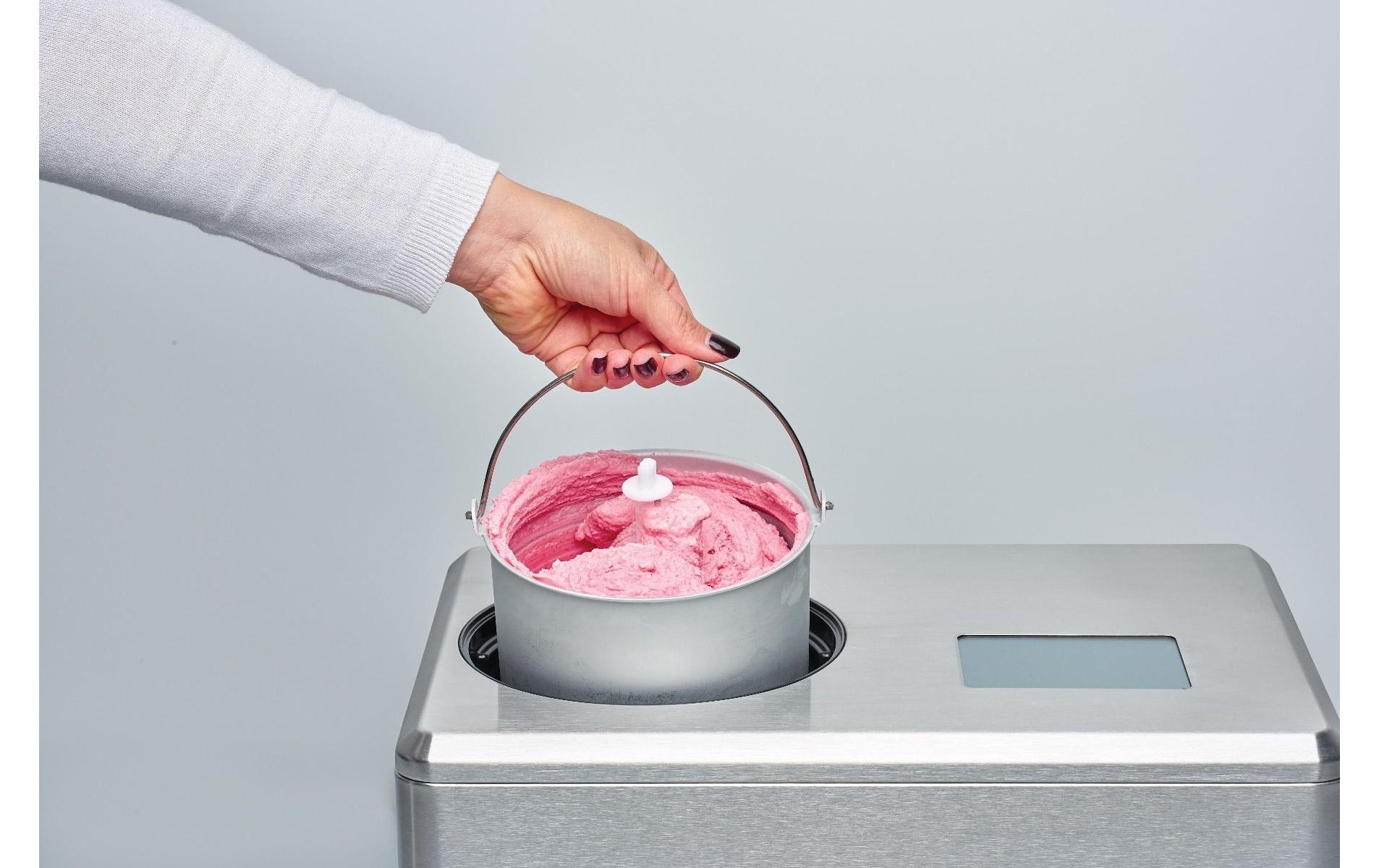 SOLIS OF SWITZERLAND Eismaschine »»Gelateria Pro Touch 1.5 l, Silberfarben««, 2 l, 200 W